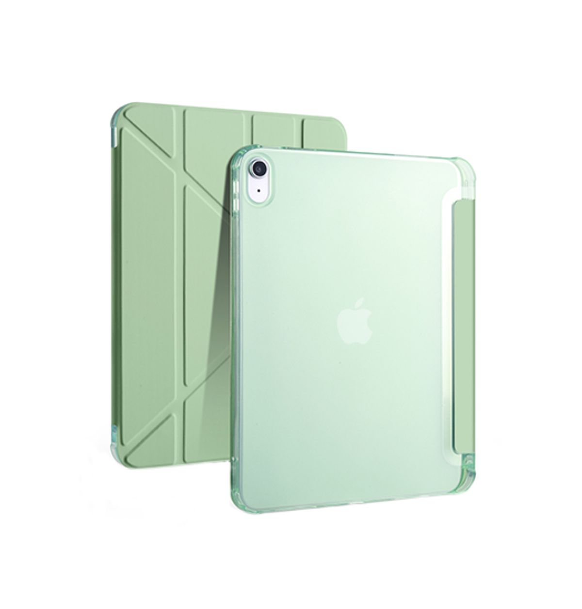 iPad 10.9" 2022 (10th gen) - LUX&trade; Multi-Fold Silikone Cover - Grøn