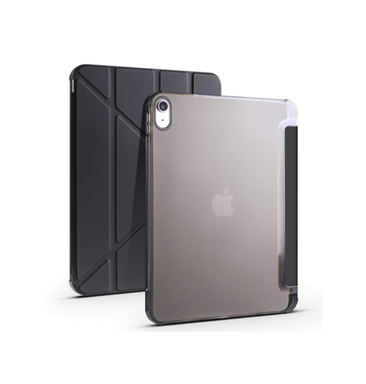 iPad 10.9" 2022 (10th gen) - LUX&trade; Multi-Fold Silikone Cover - Sort