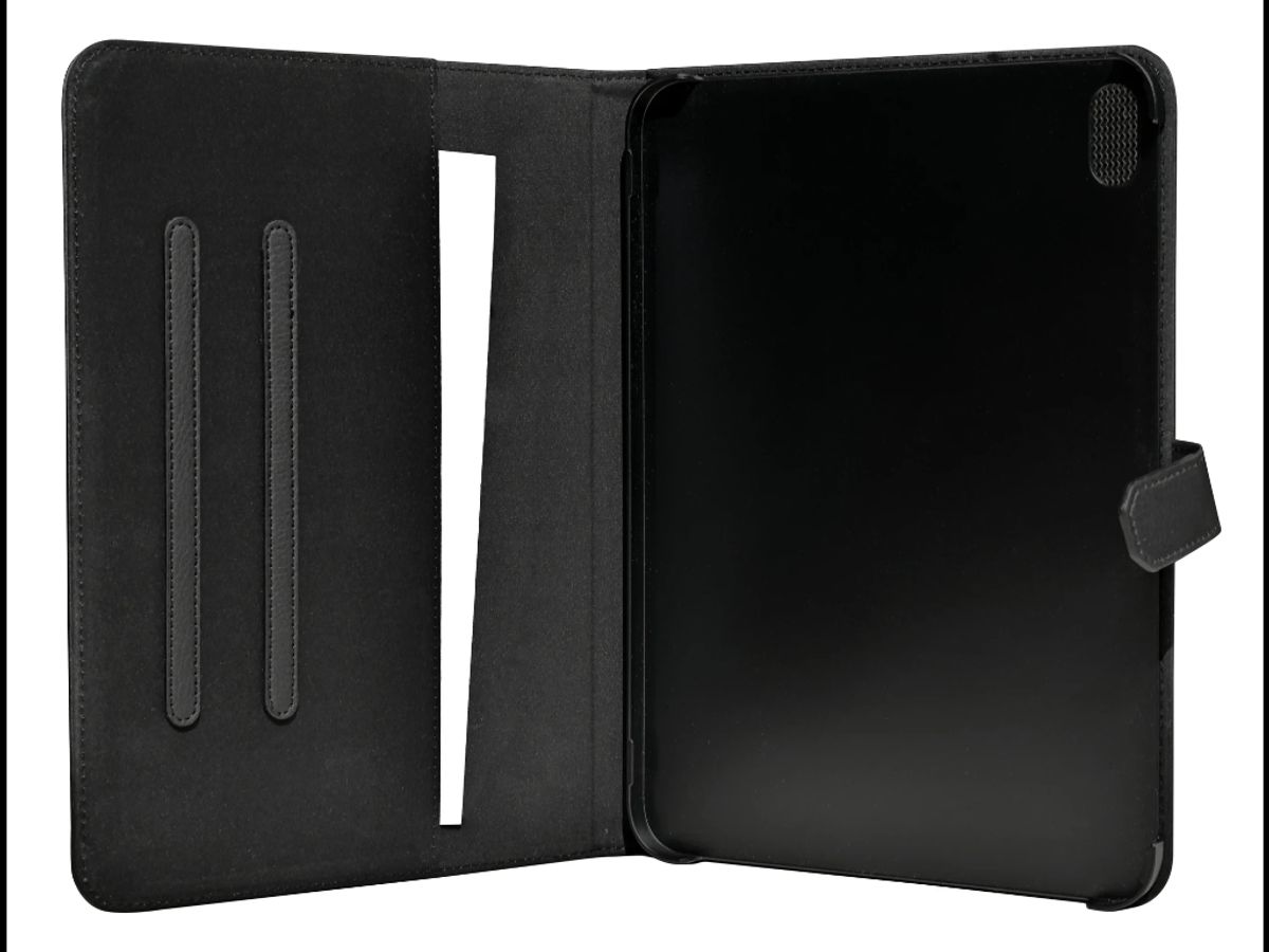 Ipad 10.9" Gen 10 (2022) Case, Vegan Leather, Sleep/wake, Stand, Black