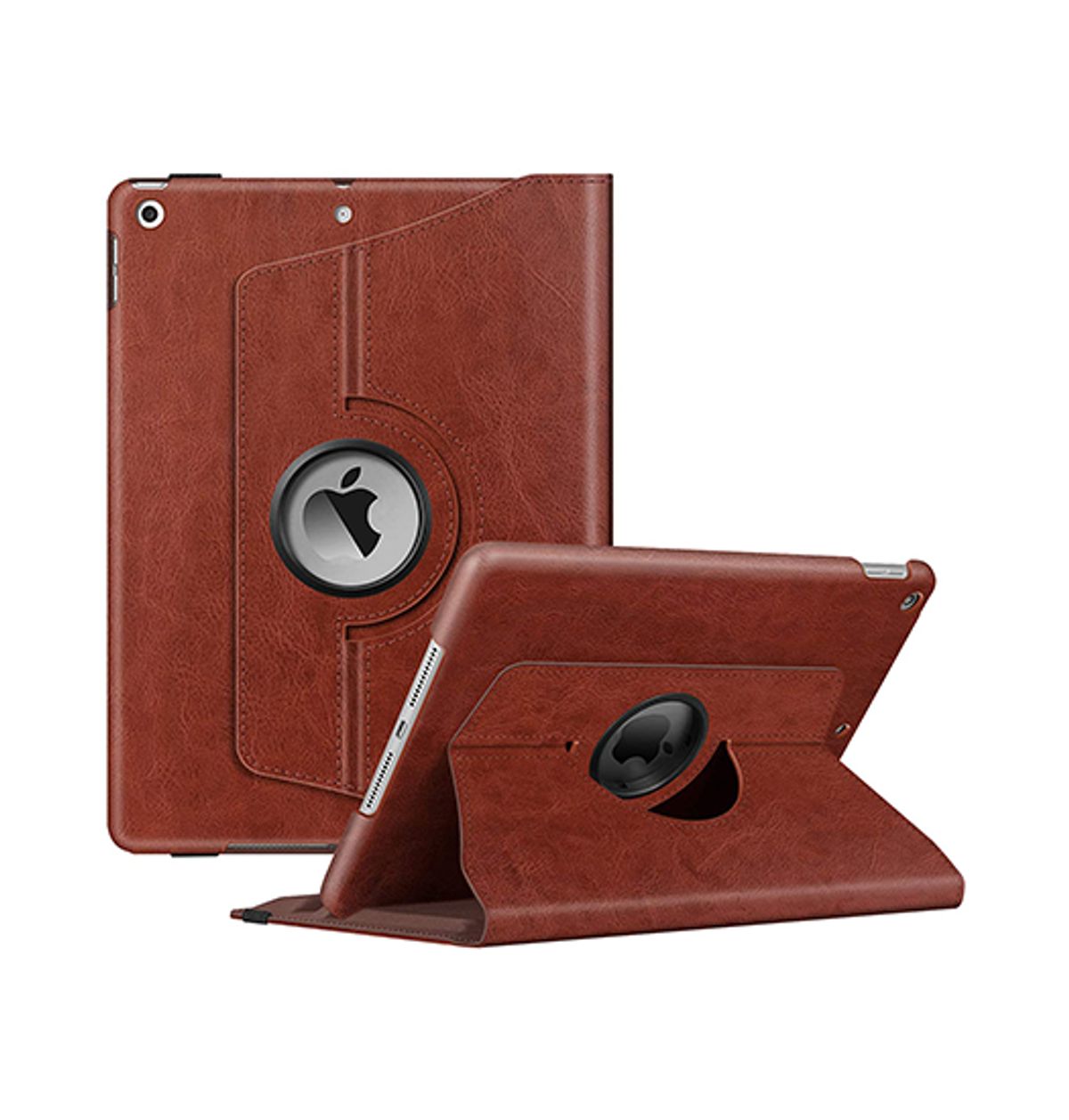 iPad 2/3/4 - Retro Diary&trade; Vintage 360° Onefold Læder Cover - Brun