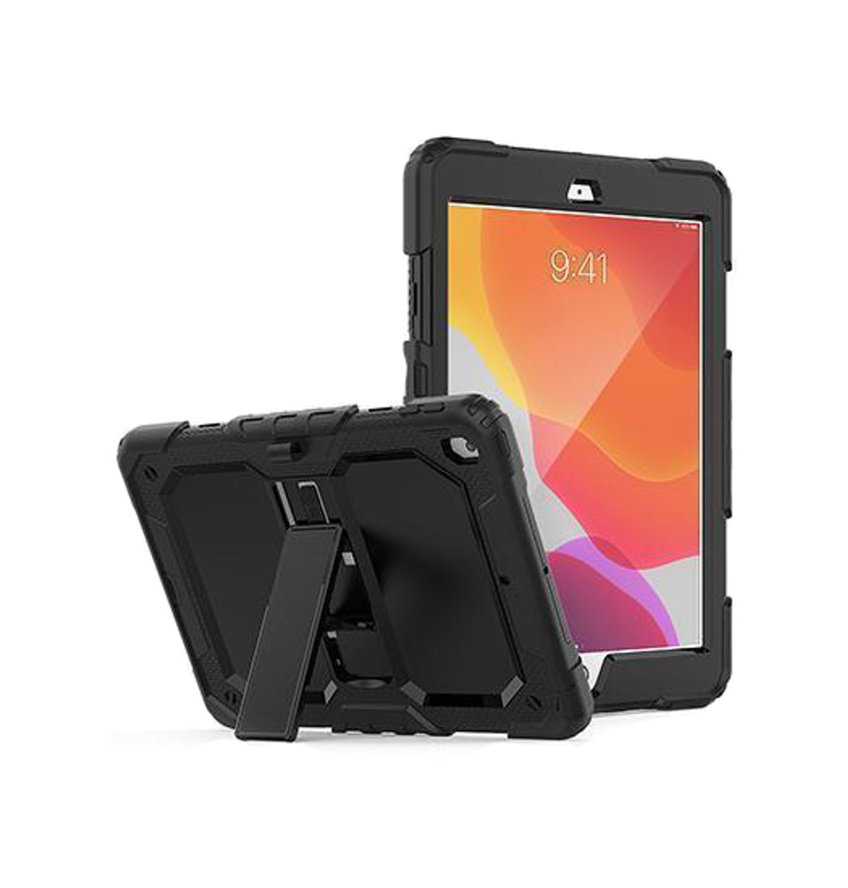 iPad Air 1 (9.7") 2013 - ToughCase&trade; 360° Håndværker Cover - Sort