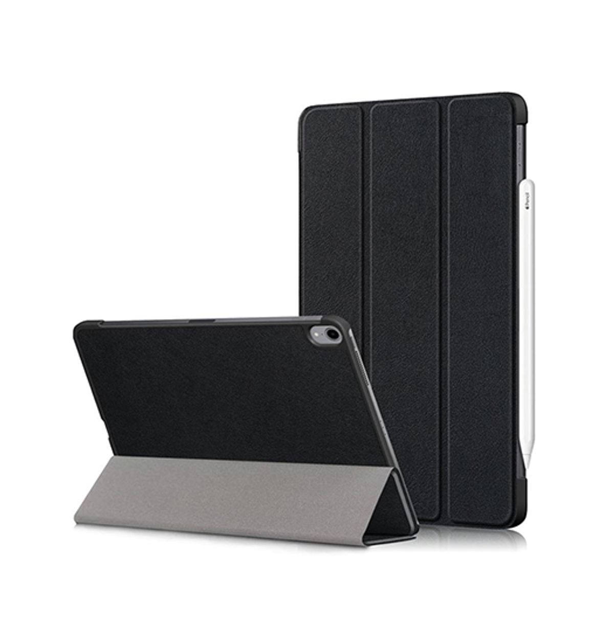 iPad Air 11" (2024) - NX Design&trade; Smart Trifold Læder Cover - Sort