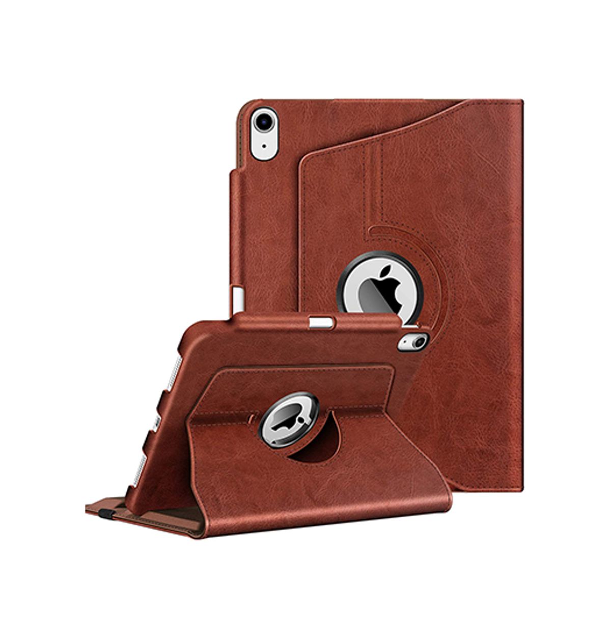 iPad Air 11" (2024) - Retro Diary&trade; Vintage 360° Onefold Læder Cover - Brun