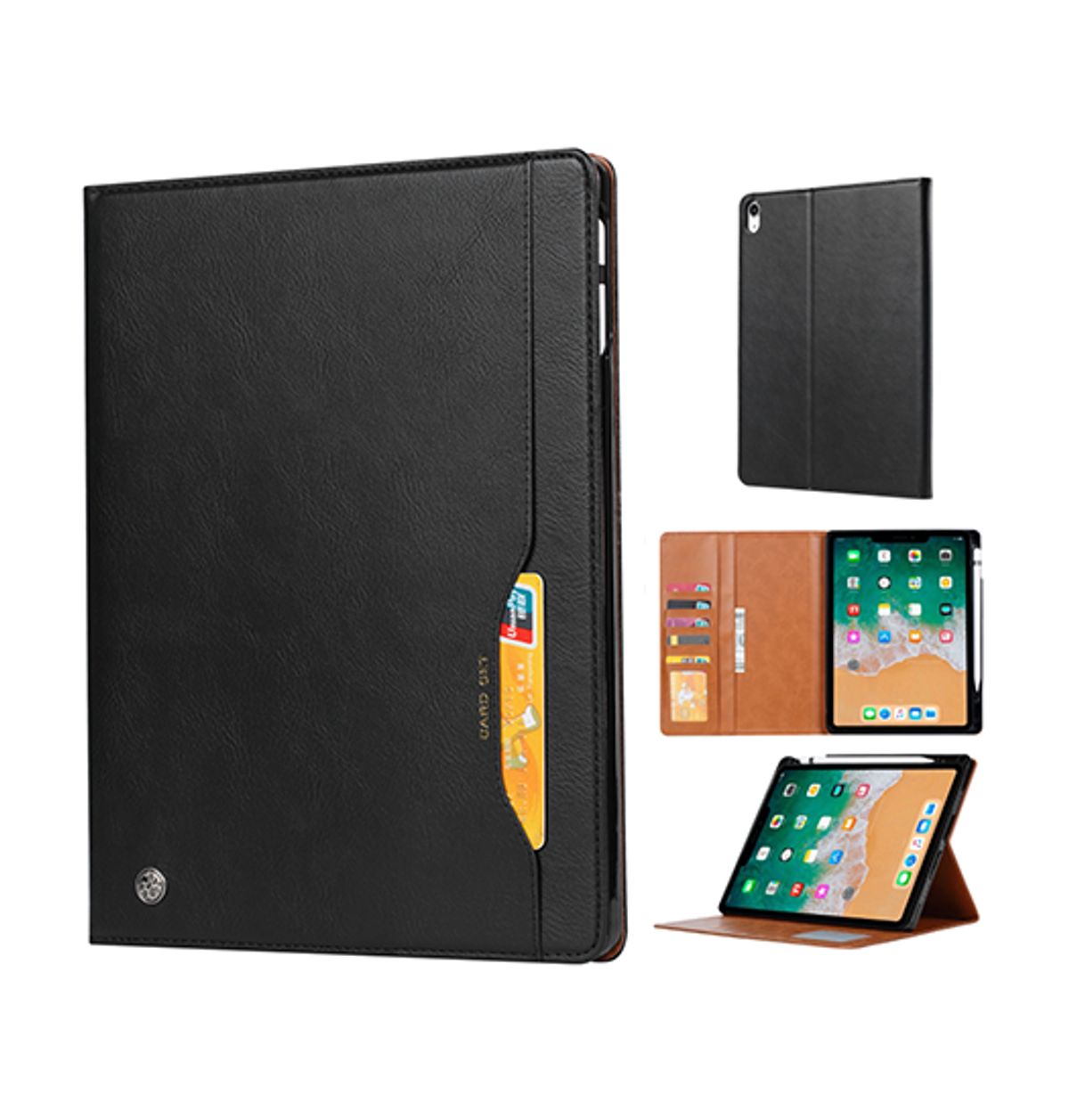 iPad Air 2 9.7" (2014) - Verona&trade; Vigor Læder Cover - Sort