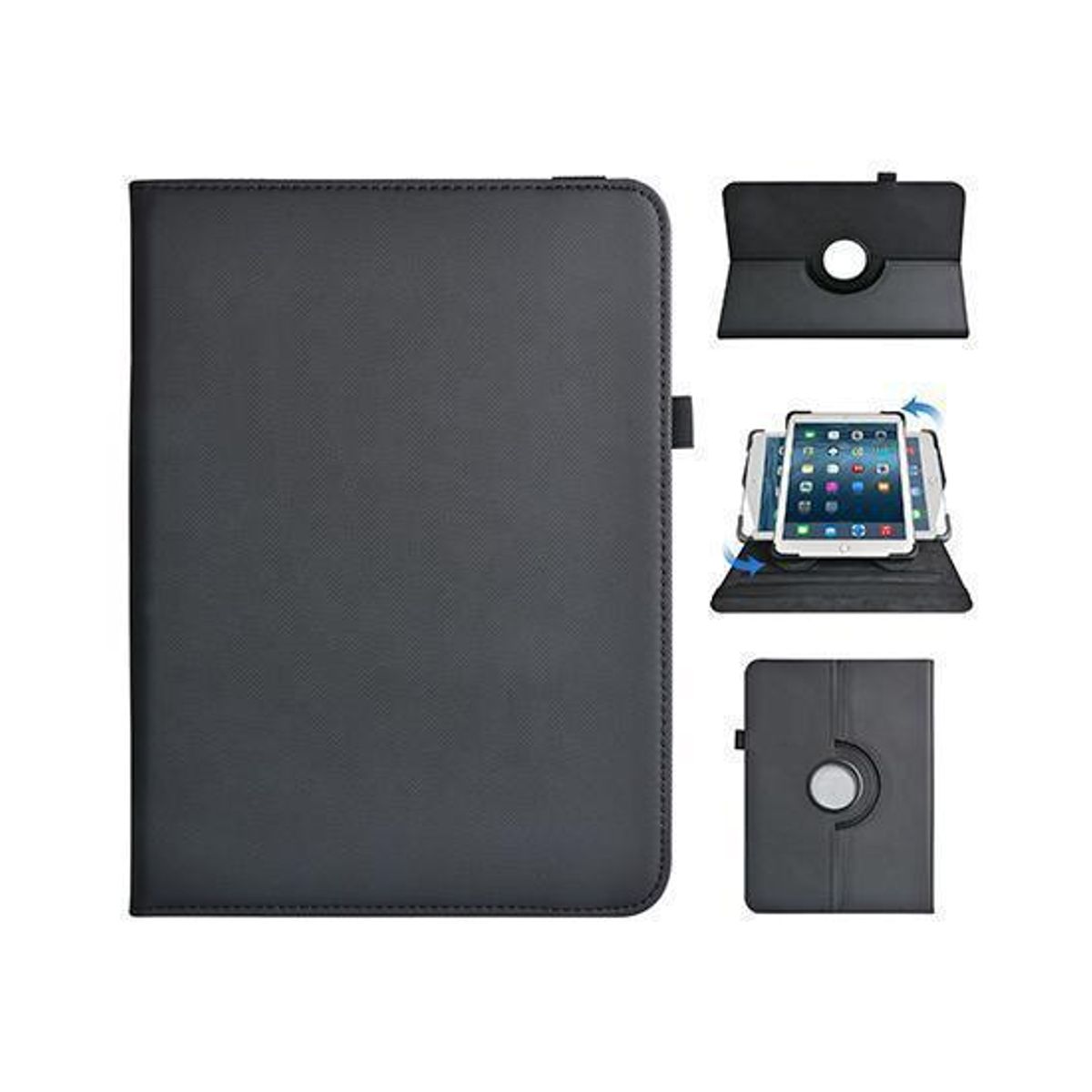 iPad Mini (2021/2024) - Realike&trade; Folio Roterende 360° Cover - Sort