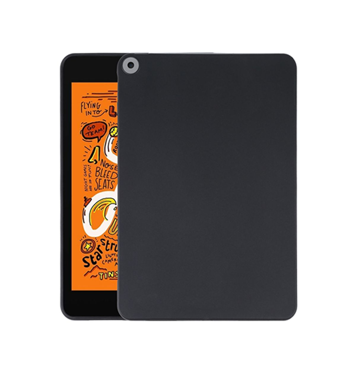 iPad Mini 4/5 - DeLX&trade; Ultra Silikone Cover - Sort