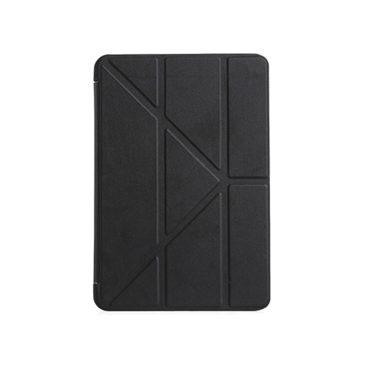 iPad Mini 4/5 - Orgami Trifold Læder Cover M. Stander - Sort