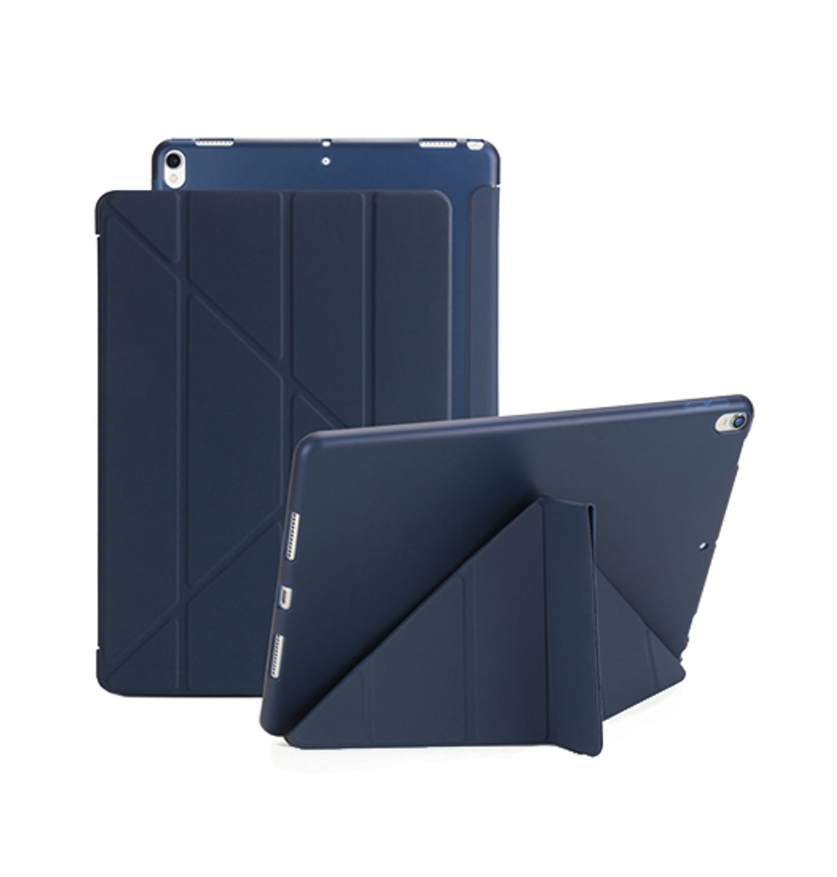 iPad Pro 11" (2018) - Orgami Trifold Læder Cover M. Stander - Navy