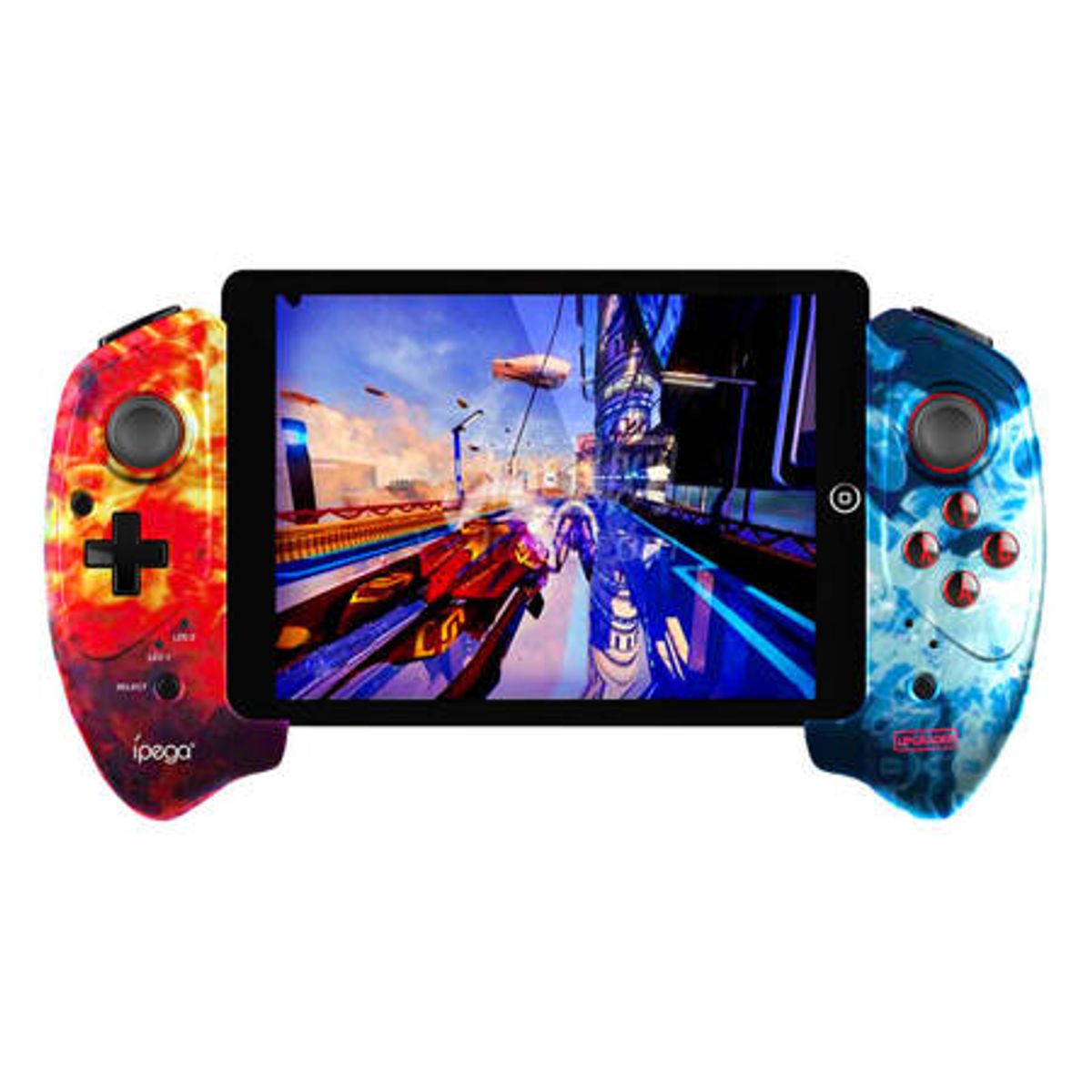 iPega PG-9083B Trådløs controller / GamePad med telefon holder (Flammer)