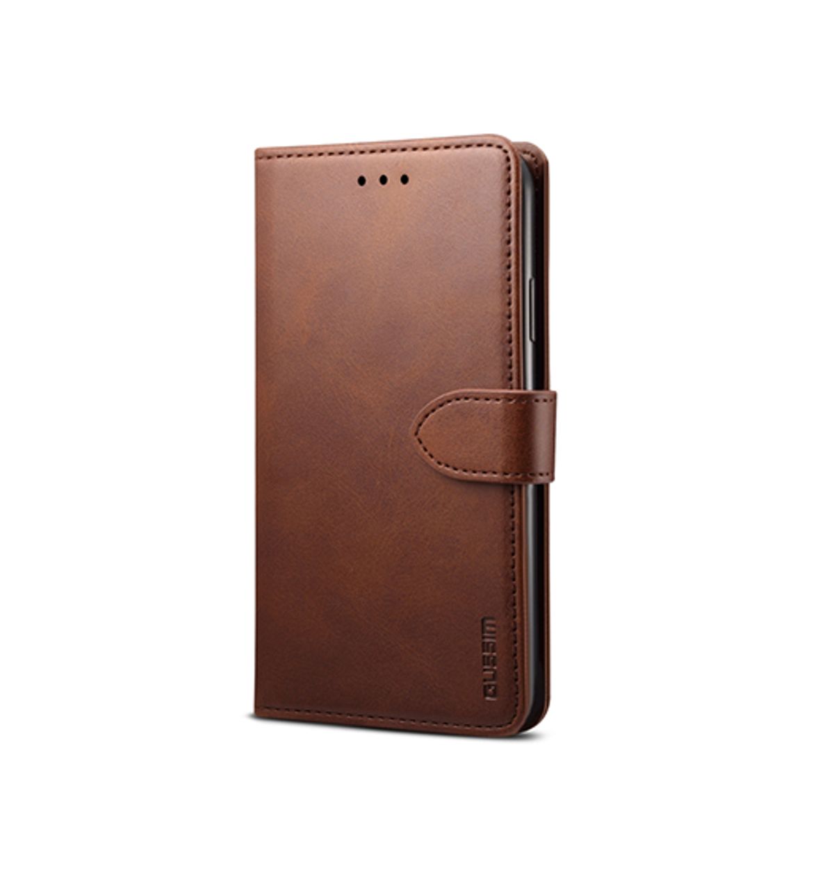 iPhone 11 - GUSSIM&trade; Læder Cover / Etui M. Kortholder - Brun