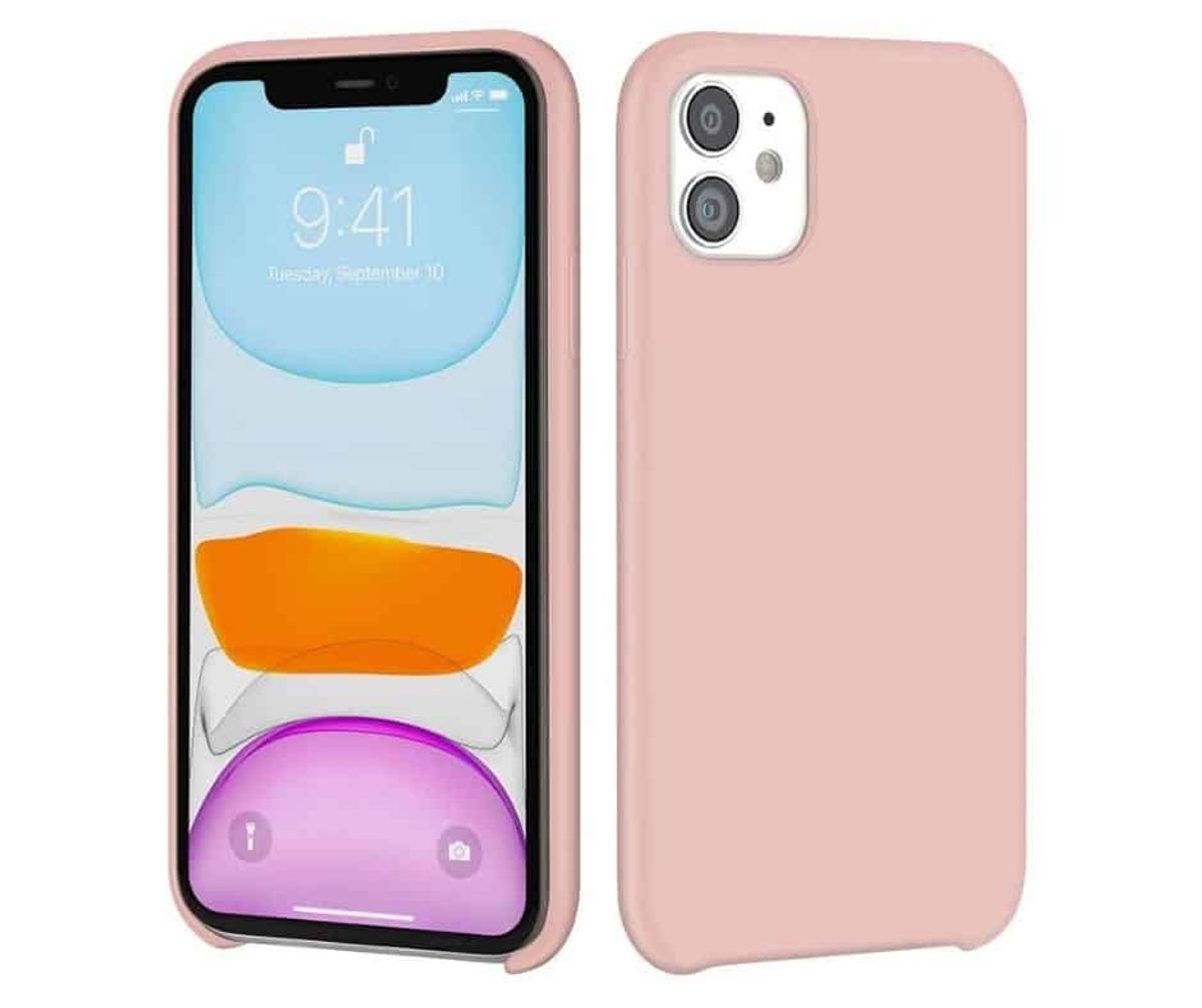 IPHONE 11 LIQUID SILIKONE COVER - Pink - iHero