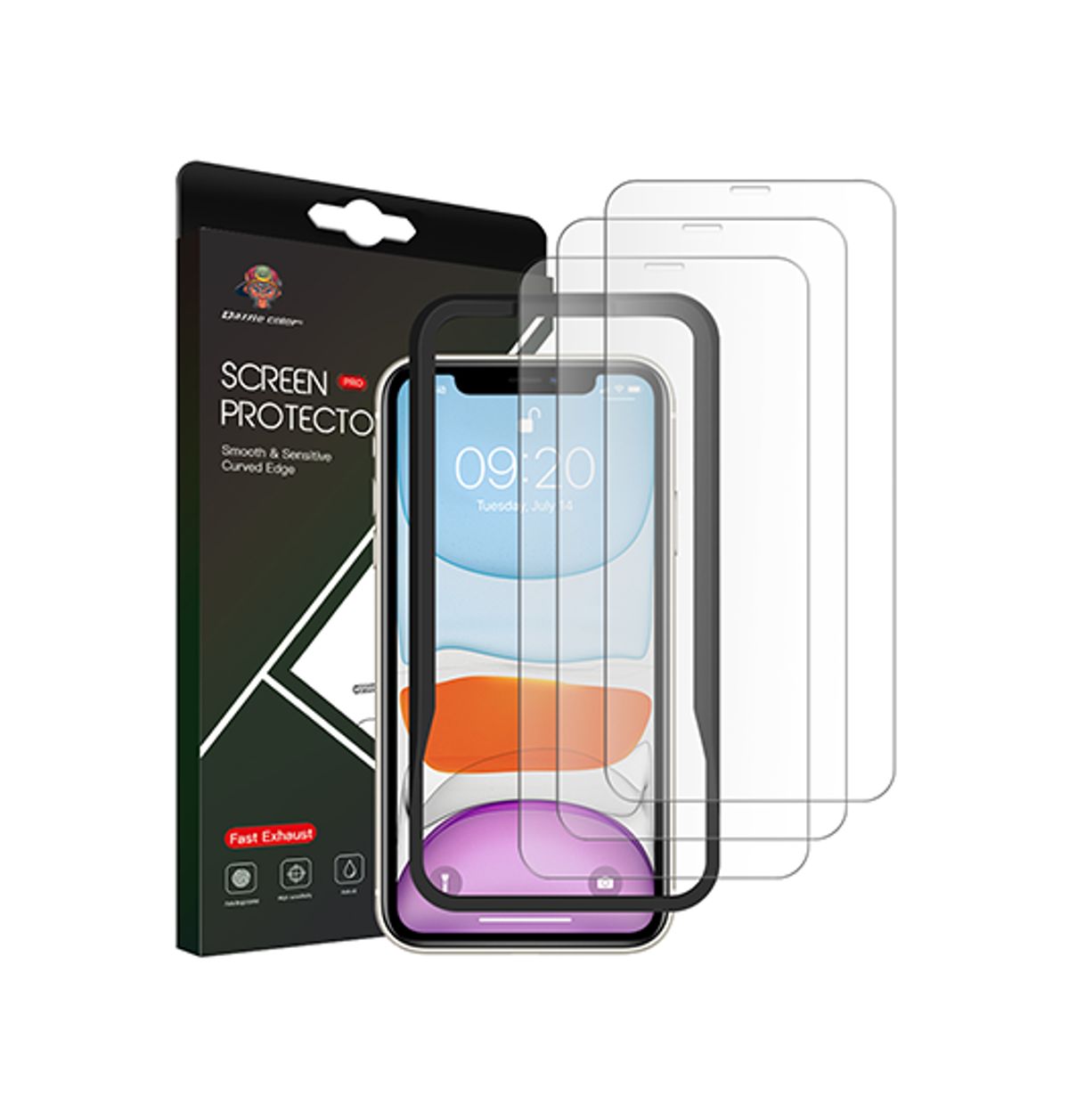 iPhone 11 Pro - Dazzle Color&trade; Beskyttelsesglas Pakke - 3 Stk