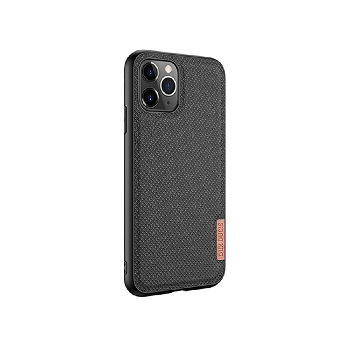 iPhone 11 Pro - DUX DUCIS® Luxe Cover - Tekstil Design - Sort