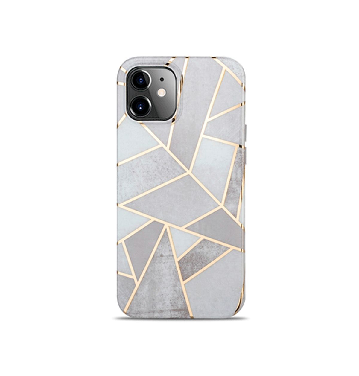 iPhone 12 - DELUXE&trade; Marble Silikone Cover - Carrara