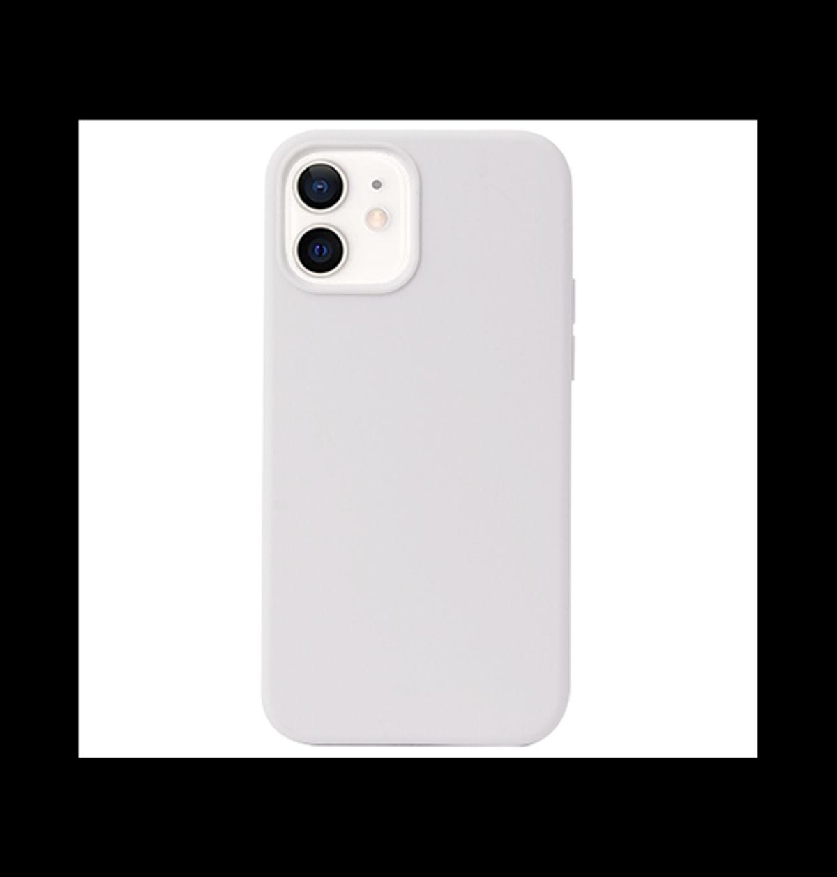 iPhone 12 - DeLX&trade; Pastel Silikone Cover - Hvid/Lysegrå