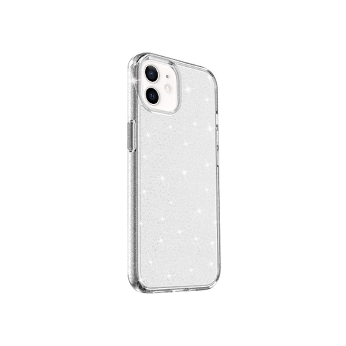 iPhone 12 Mini - DeLX&trade; Glitter Silikone Cover - Sølv