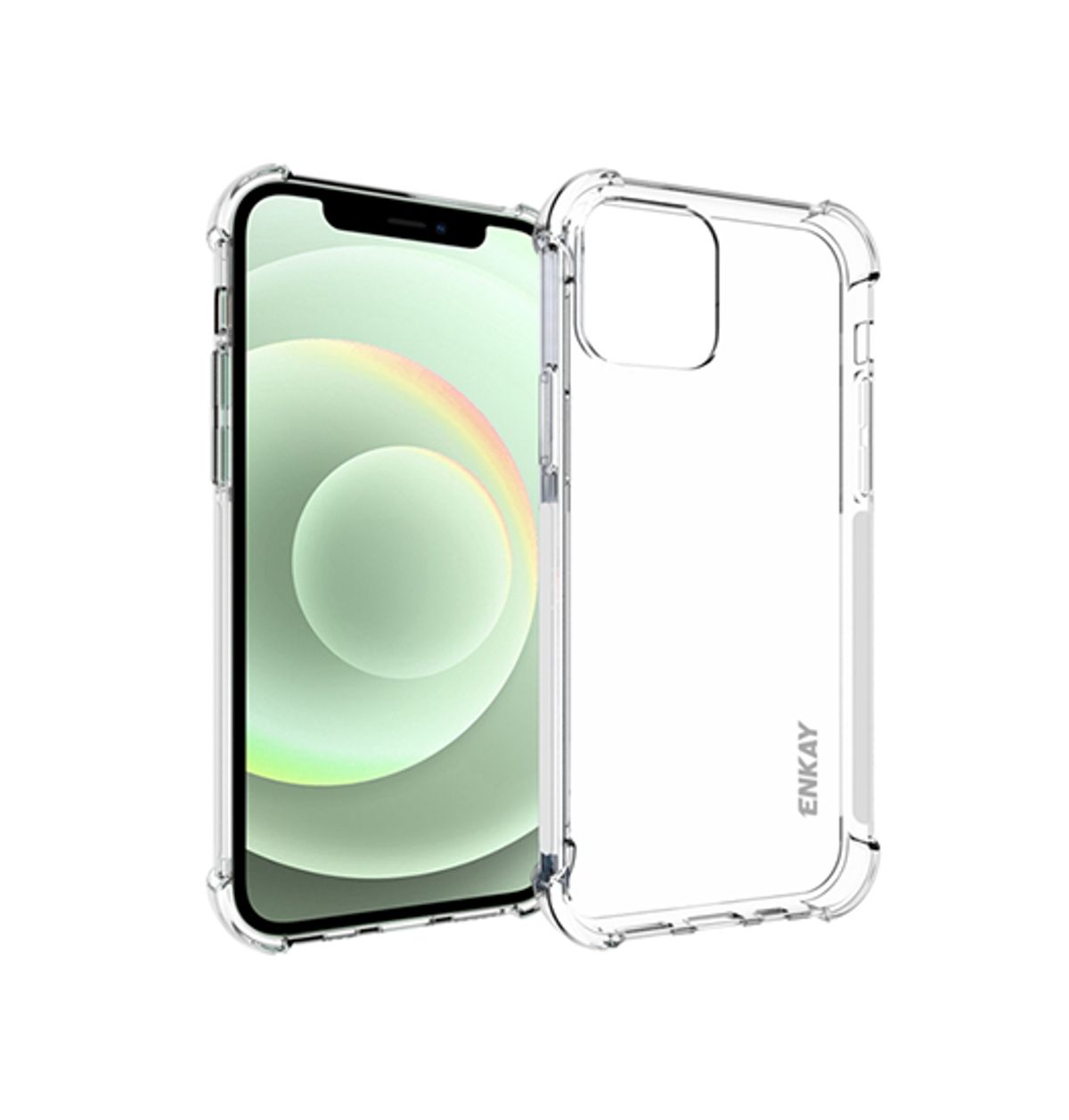 iPhone 12 Mini - ENKAY&trade; Silent Stødsikker Silikone Cover - Klar