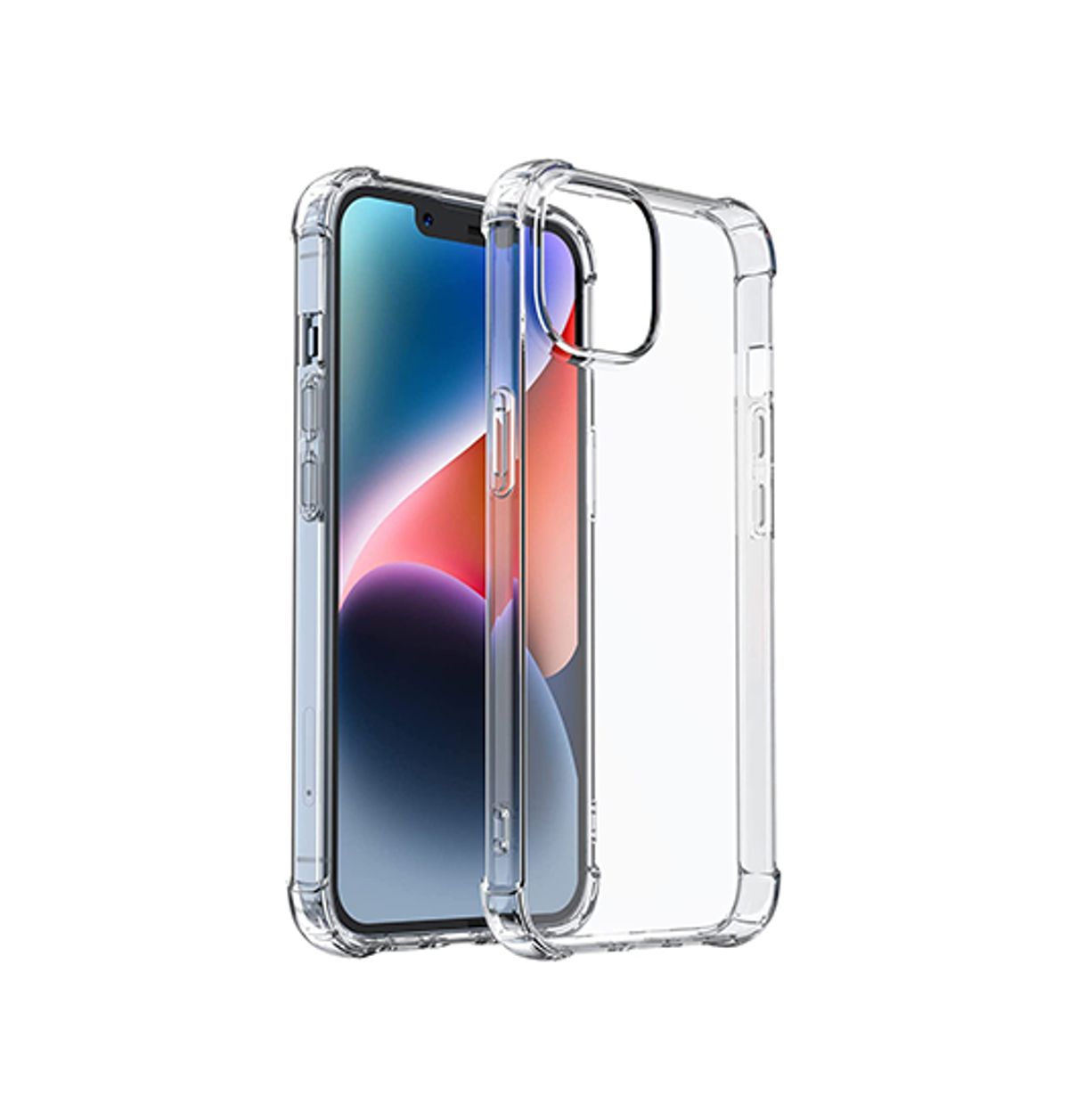 iPhone 12 Pro - Silent Stødsikker Silikone Cover - Gennemsigtig