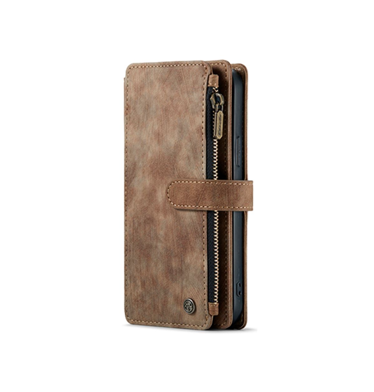 iPhone 13 - CaseMe&trade; Multifunktionel Læder Etui / Pung - Brun