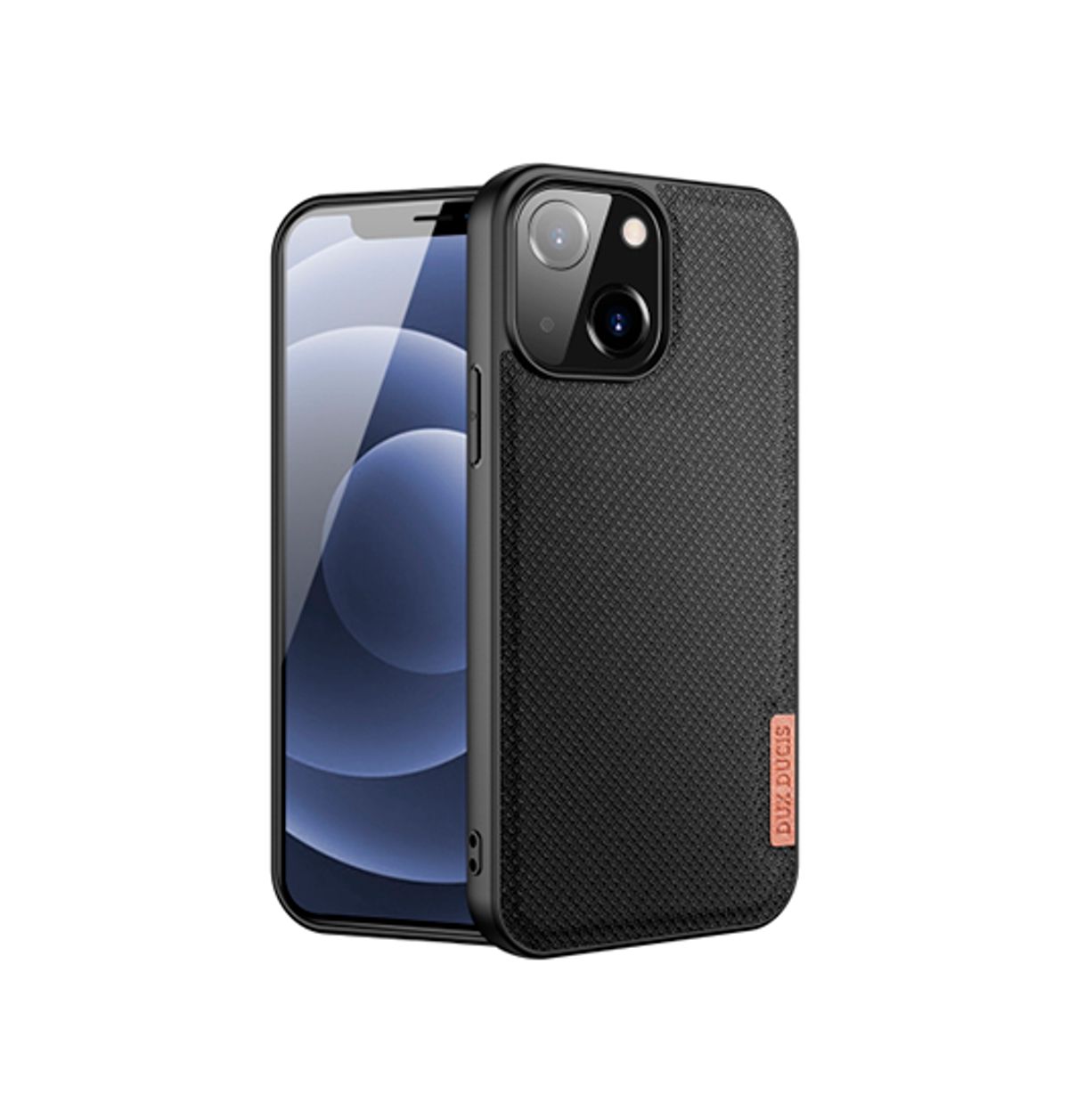 iPhone 13 - DUX DUCIS® Luxe Cover - Tekstil Design - Sort