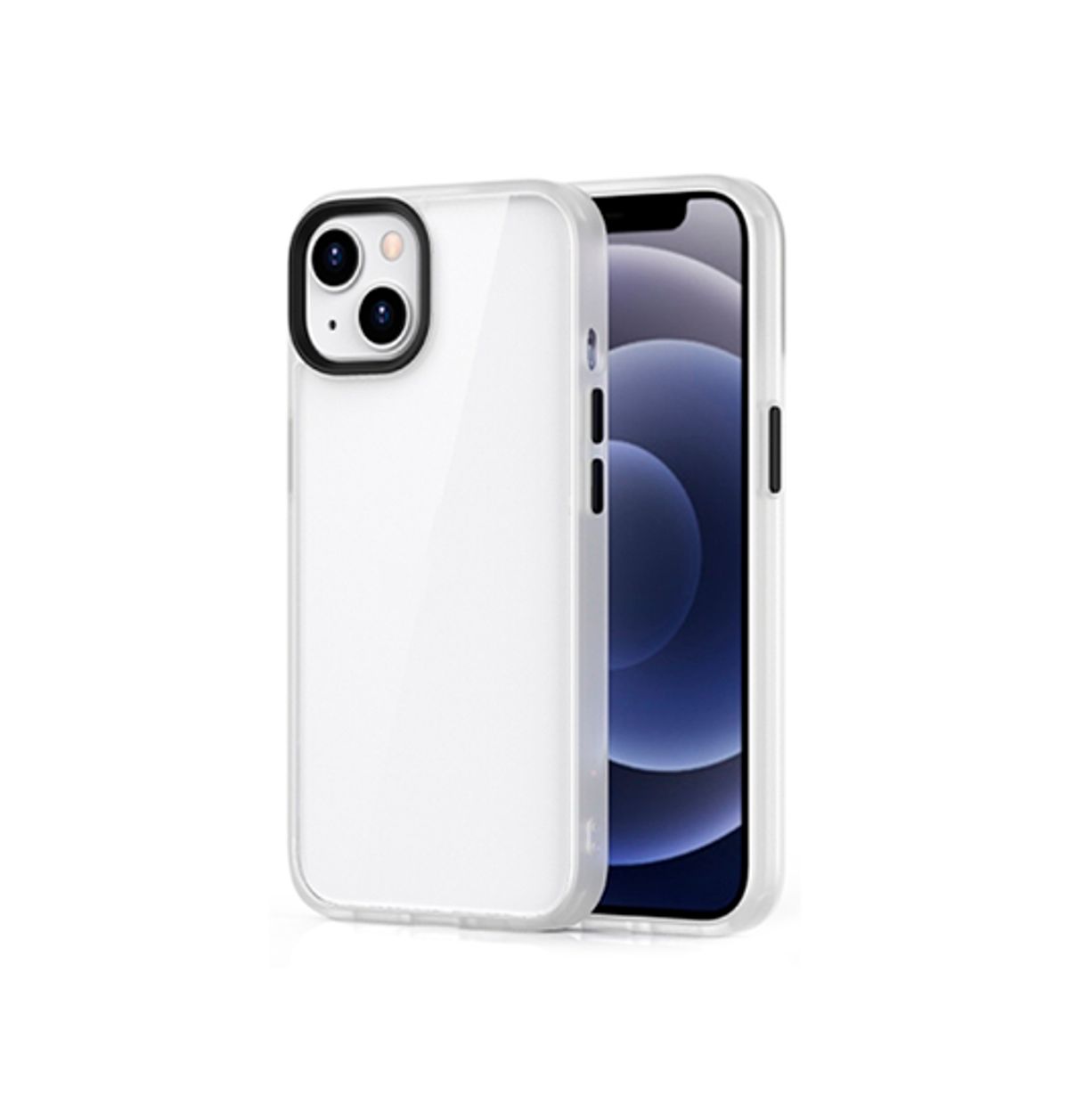 iPhone 13 Mini - DELUXE&trade; Hybrid Silikone Cover - Hvid