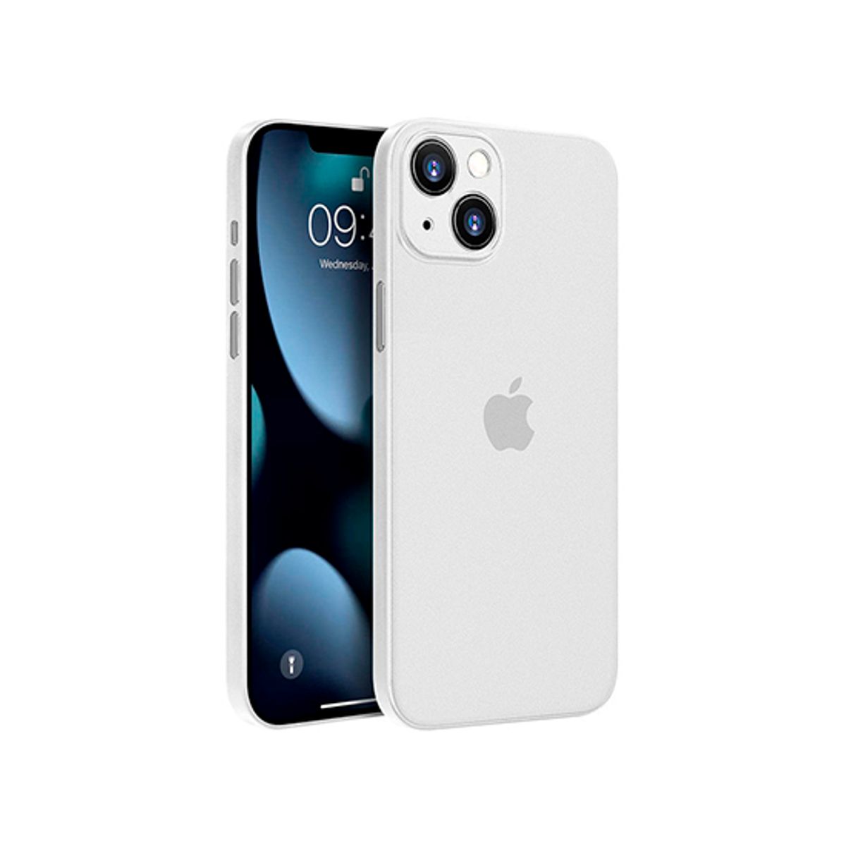 iPhone 13 Mini - Ultratynd Matte Series Cover V.2.0 - Hvid/Klar