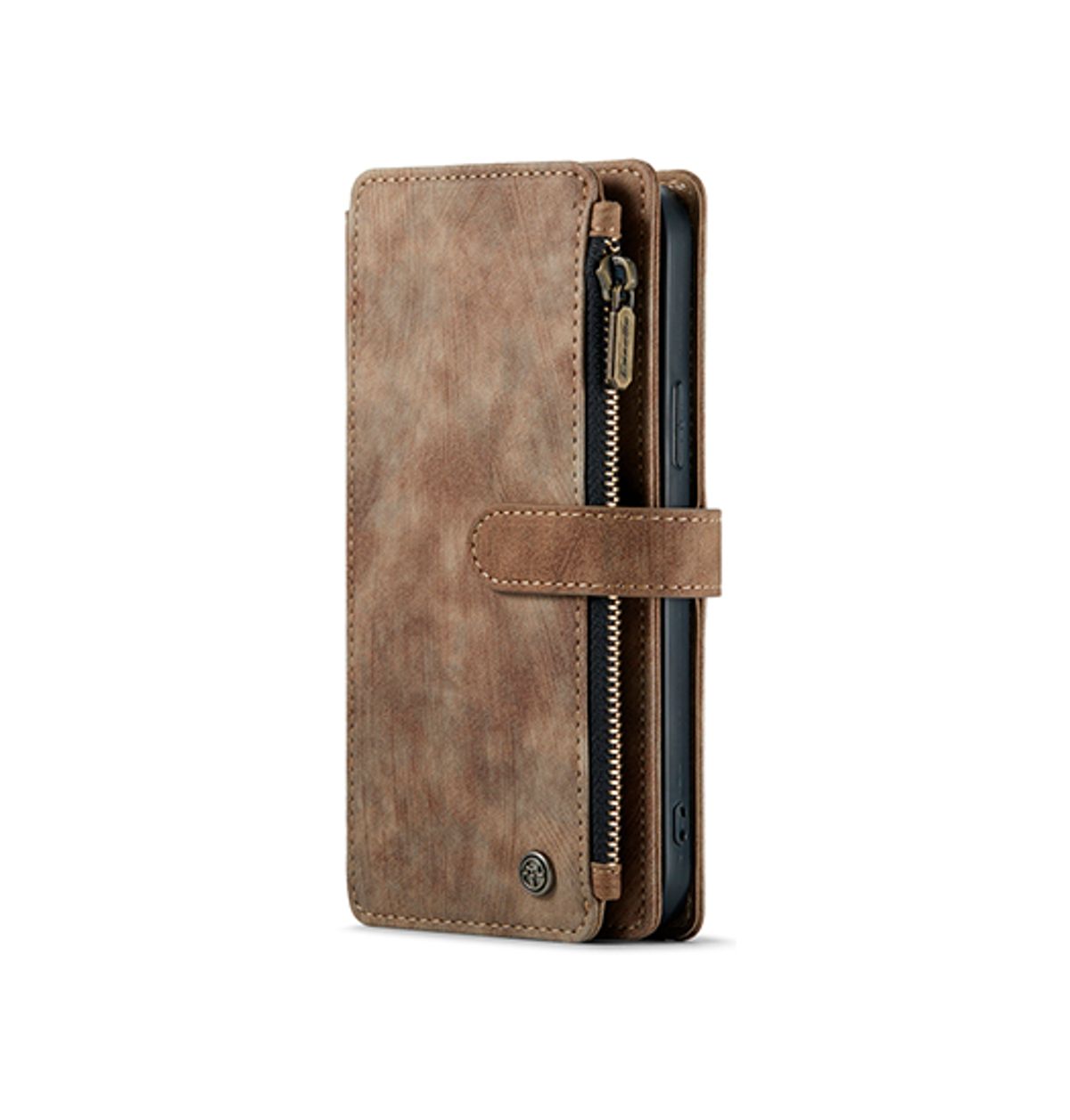 iPhone 13 Pro - CaseMe&trade; Multifunktionel Læder Etui / Pung - Brun