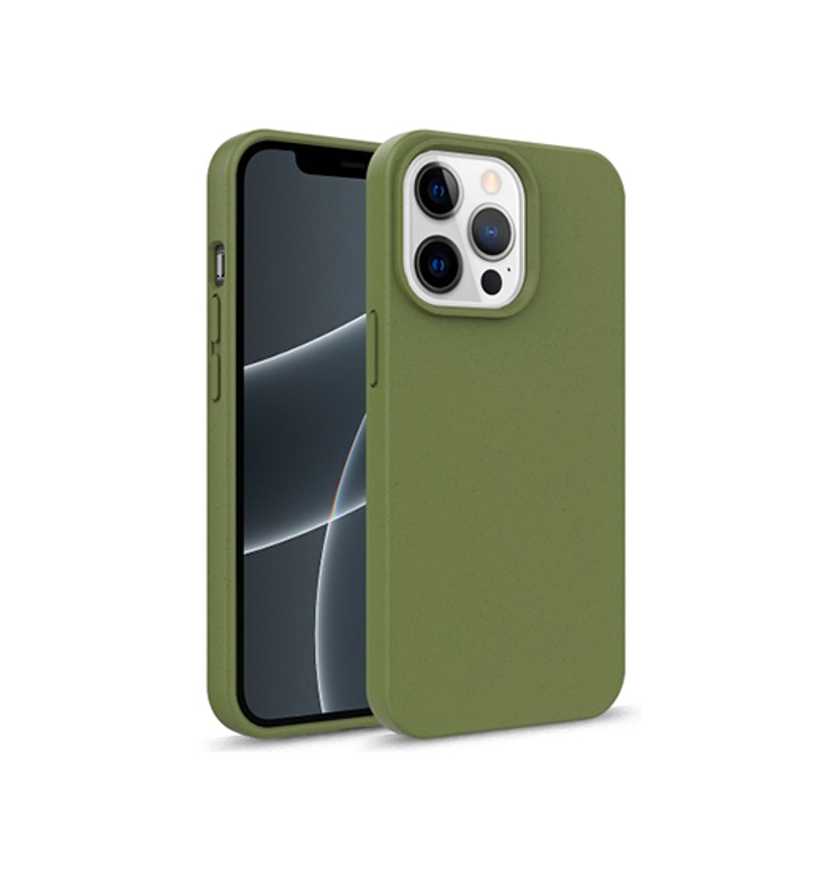 iPhone 13 Pro - EcoCase&trade; 100% Plantebaseret Cover - Mørkegrøn