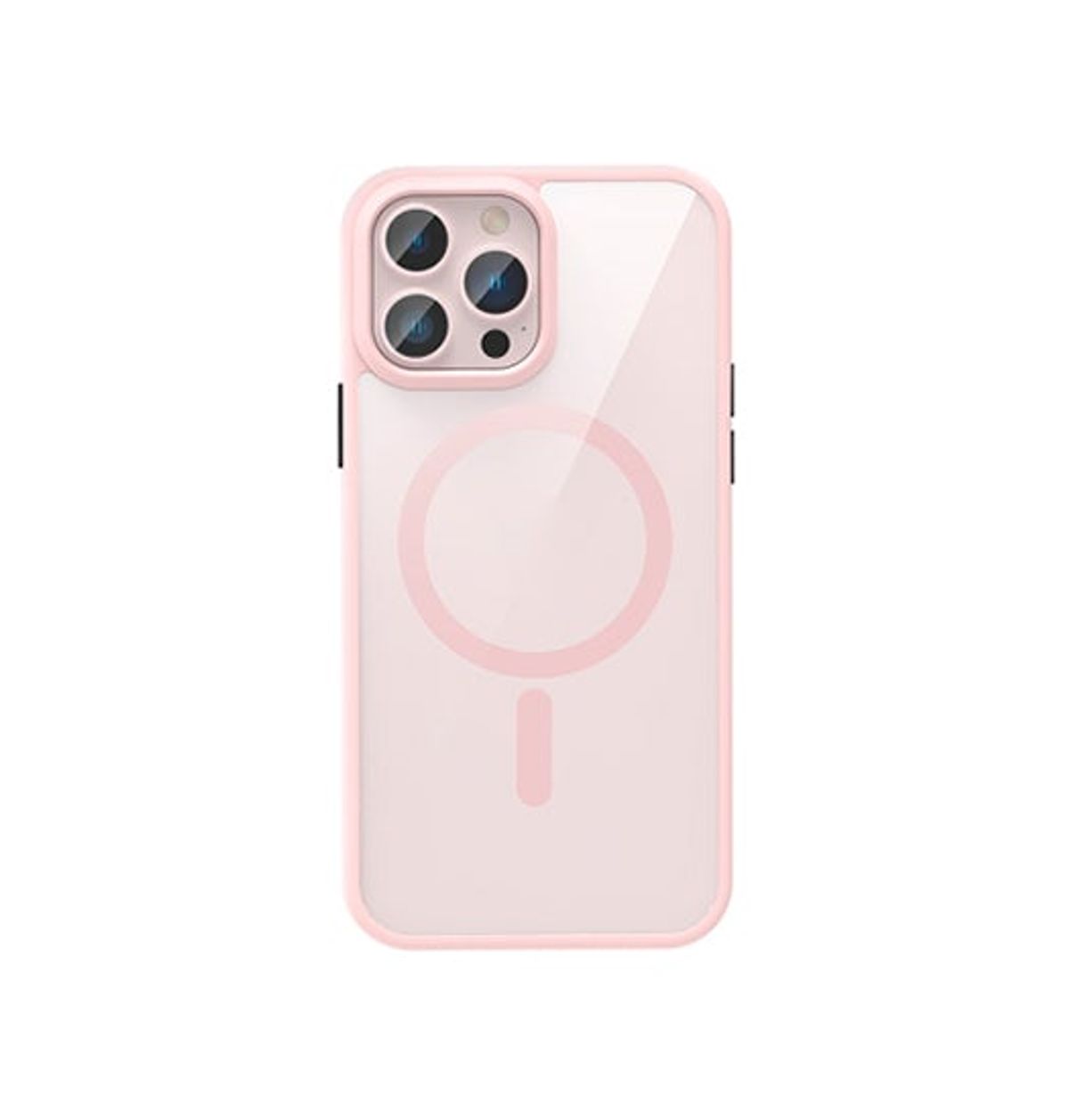 iPhone 13 Pro Max - NX&trade; Magnetisk Silikone Cover M. MagSafe - Rosegold/Pink