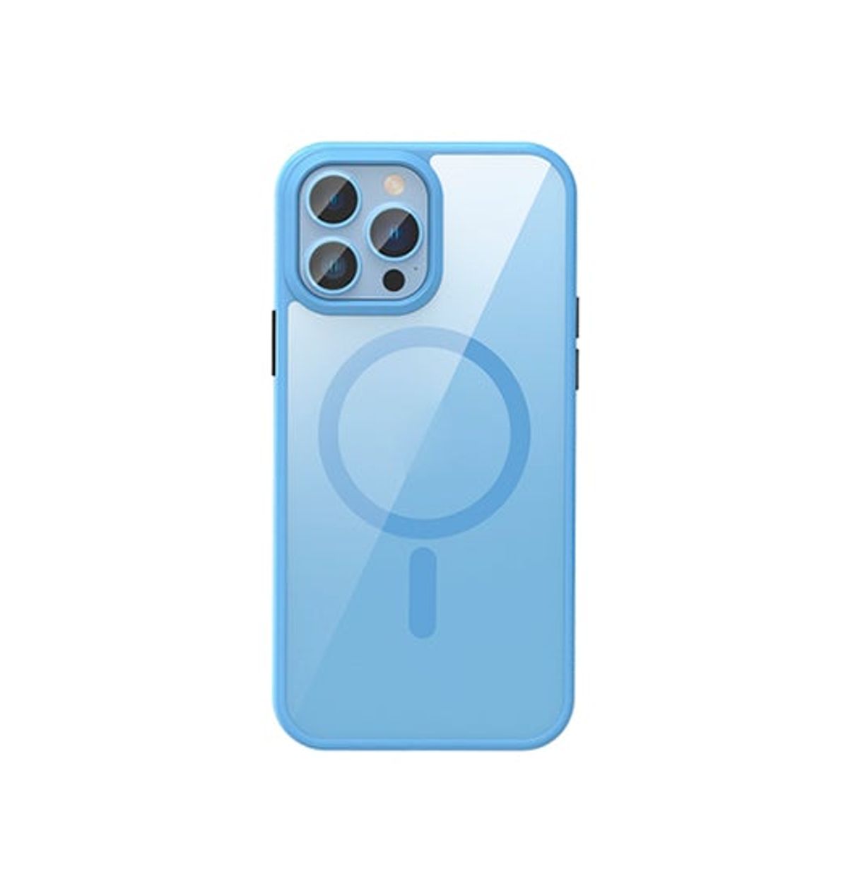 iPhone 13 Pro Max - NX&trade; Magnetisk Silikone Cover M. MagSafe - Sierra Blue