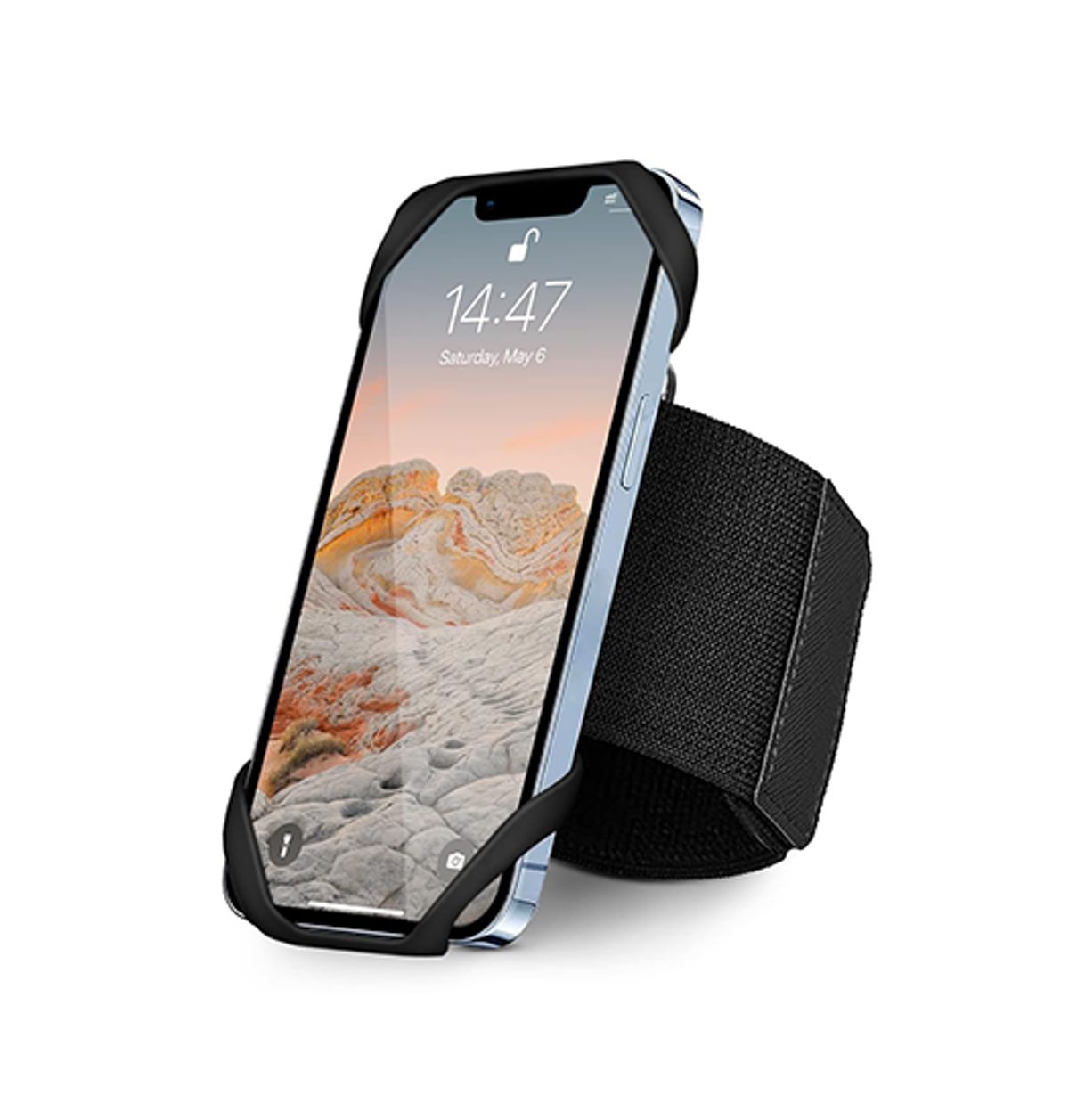 iPhone 14 Plus - Fit4Run&trade; Sports / Løbearmbånd - Sort