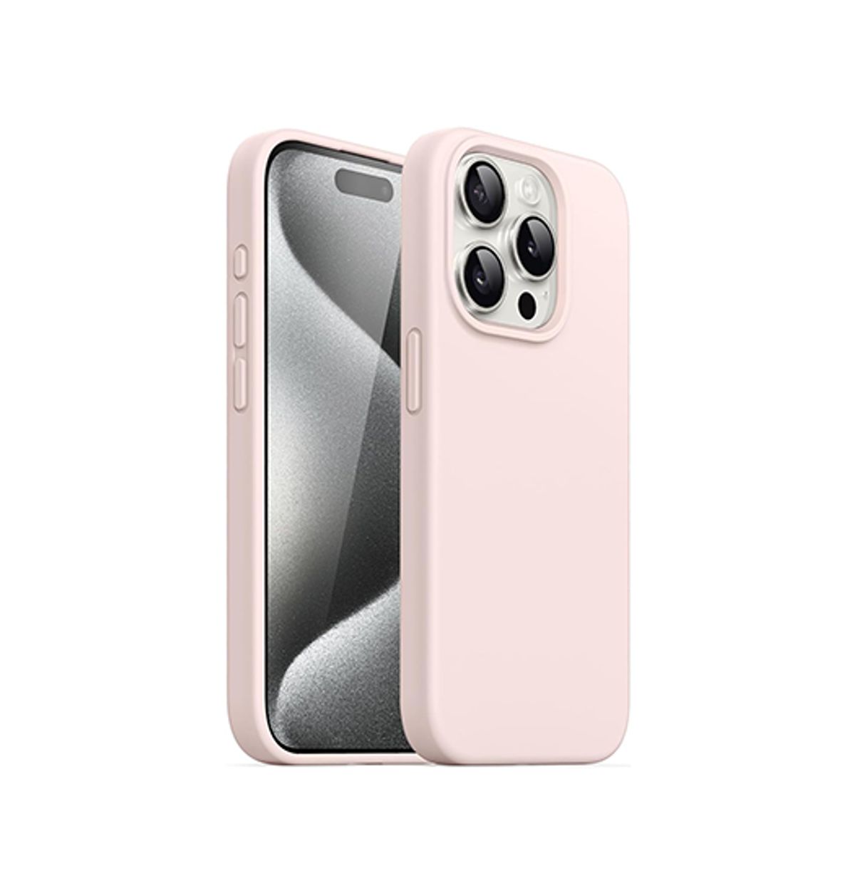 iPhone 14 Pro - Deluxe&trade; Soft Touch Silikone Cover - Lyserød