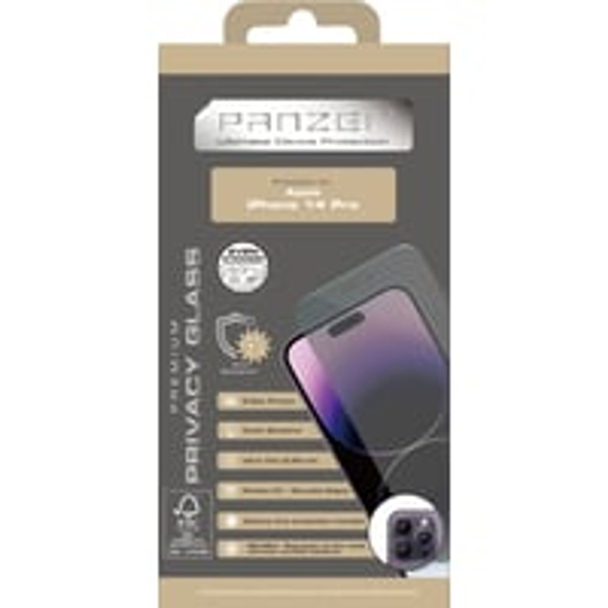 iPhone 14 Pro Full-Fit Privacy Glass 2-way