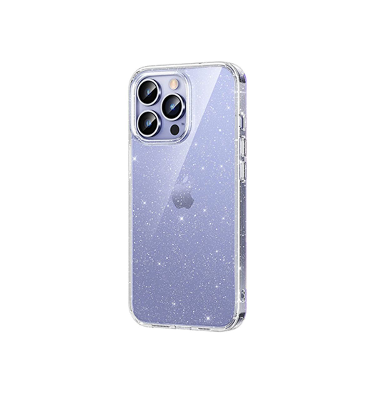 iPhone 14 Pro Max - DeLX&trade; Glitter Silikone Cover - Sølv