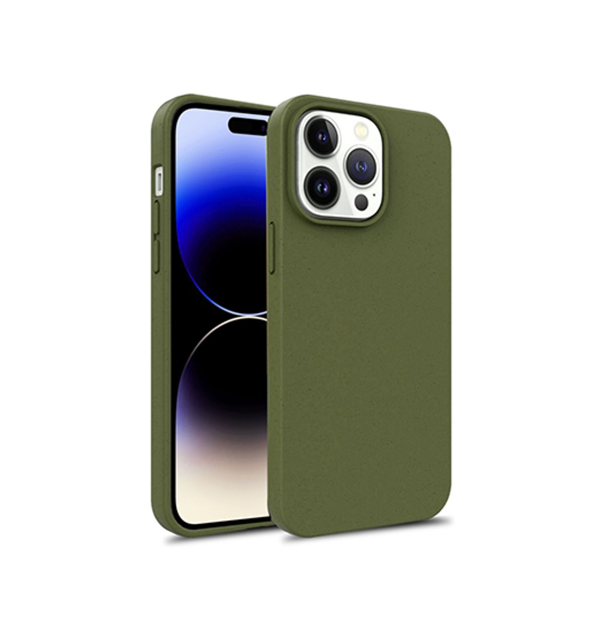 iPhone 14 Pro Max - EcoCase&trade; 100% Plantebaseret Cover - Mørkegrøn