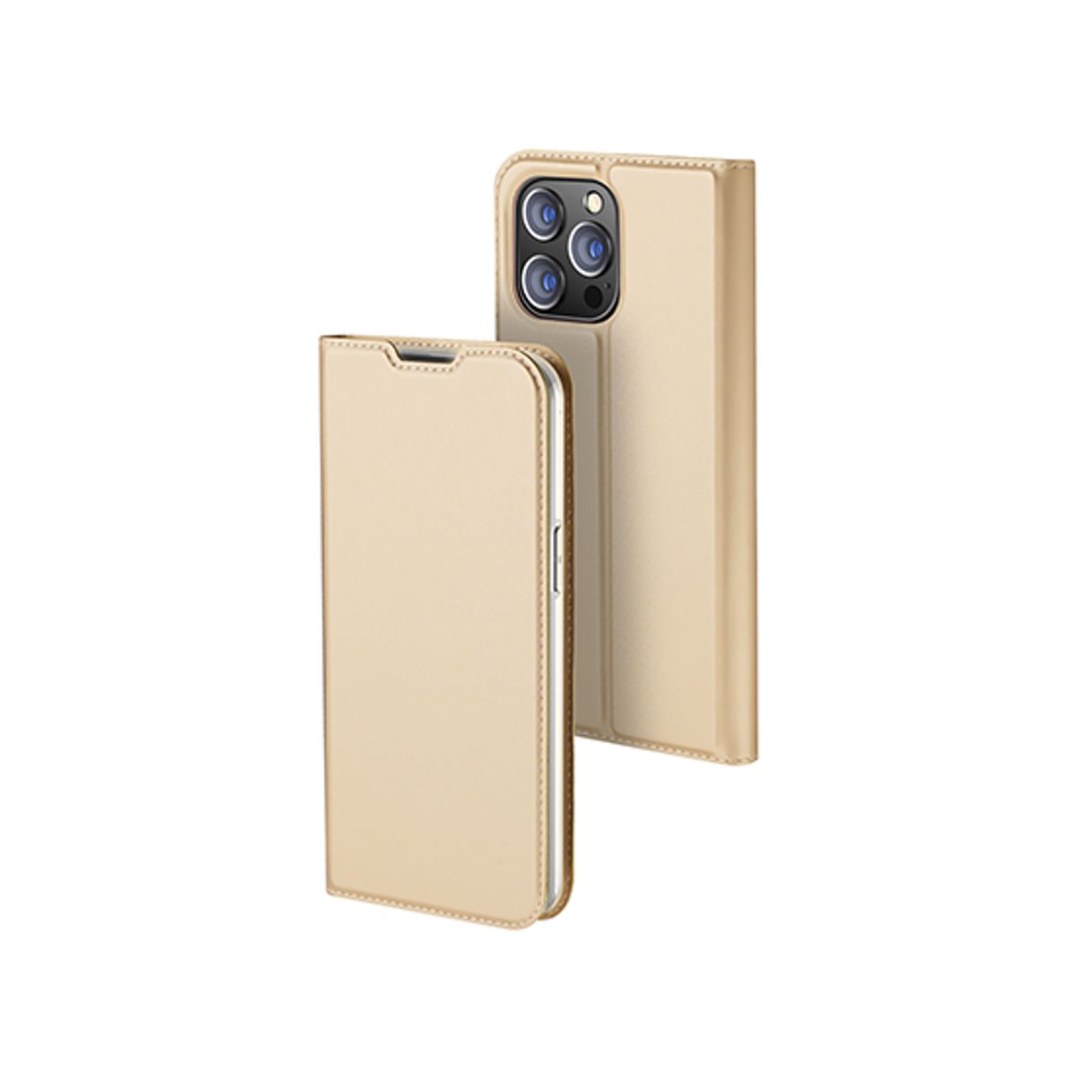 iPhone 14 Pro Max - Vanquish Pro Series Flipcover Etui - Guld