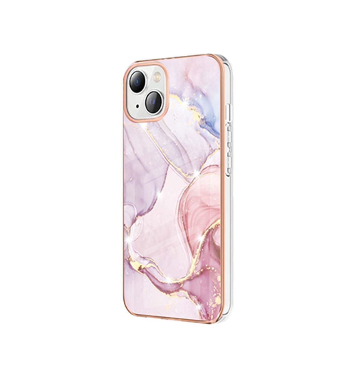 iPhone 15 - Deluxe&trade; Marble Silikone Cover - Rosa