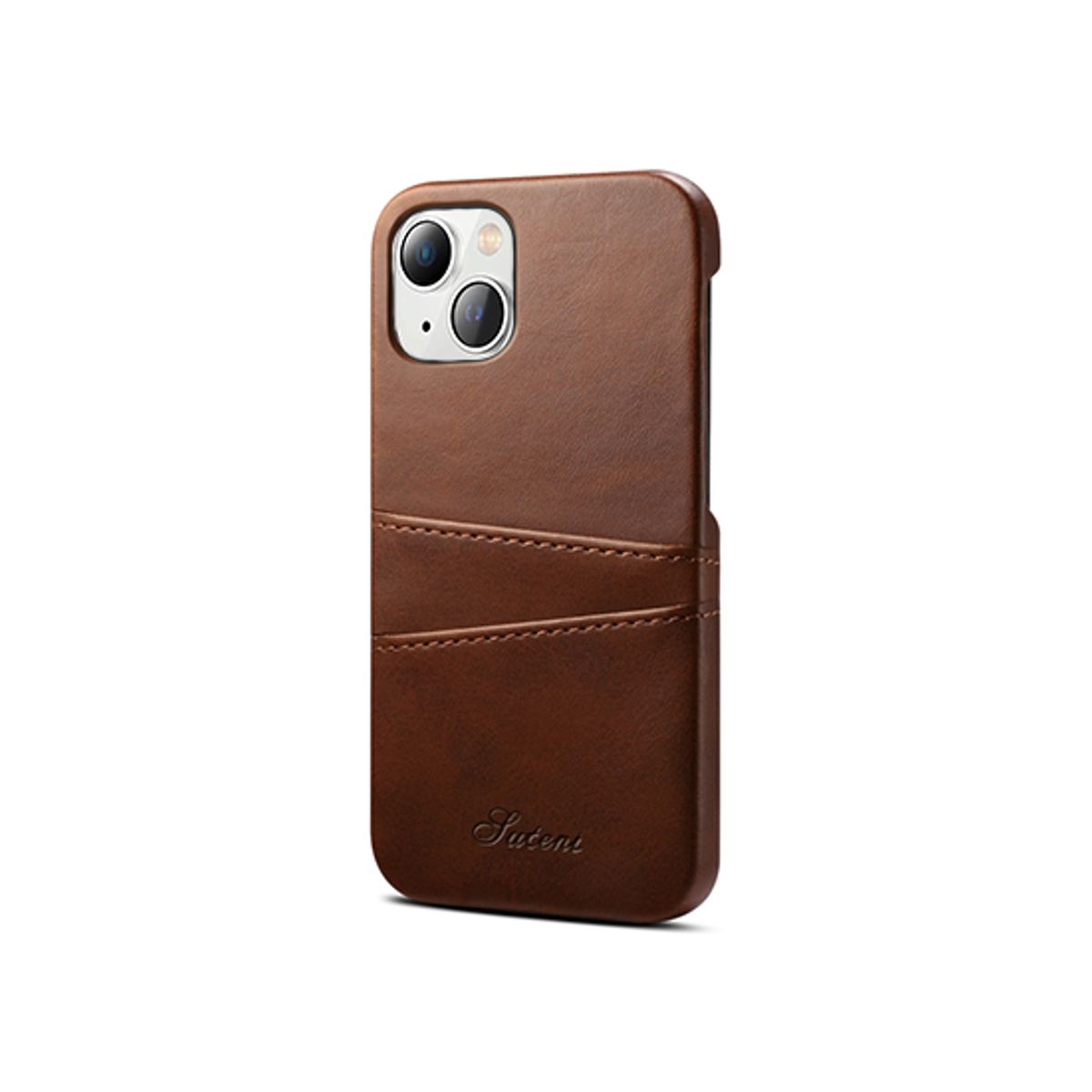 iPhone 15 - NX Design&trade; Læder Cover M. Kortholder - Brun