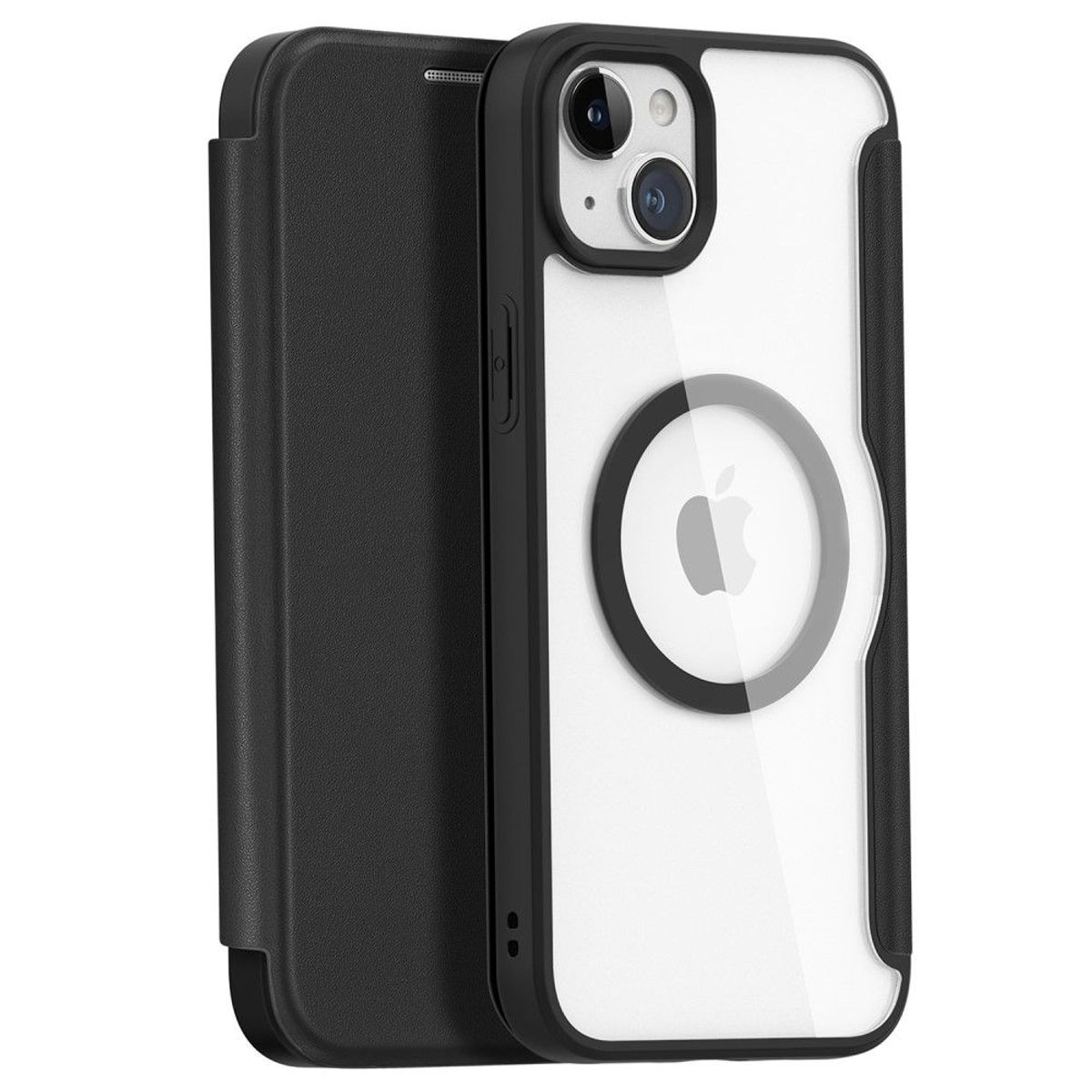 iPhone 15 Plus - Dux Ducis Skin X Pro Flip Magsafe cover - Sort