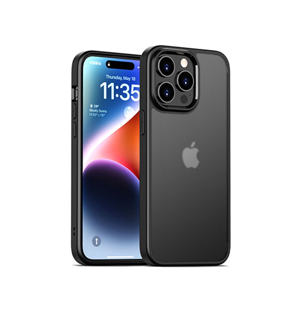 iPhone 15 Pro - NovoShield&trade; Silikone Cover - Sort