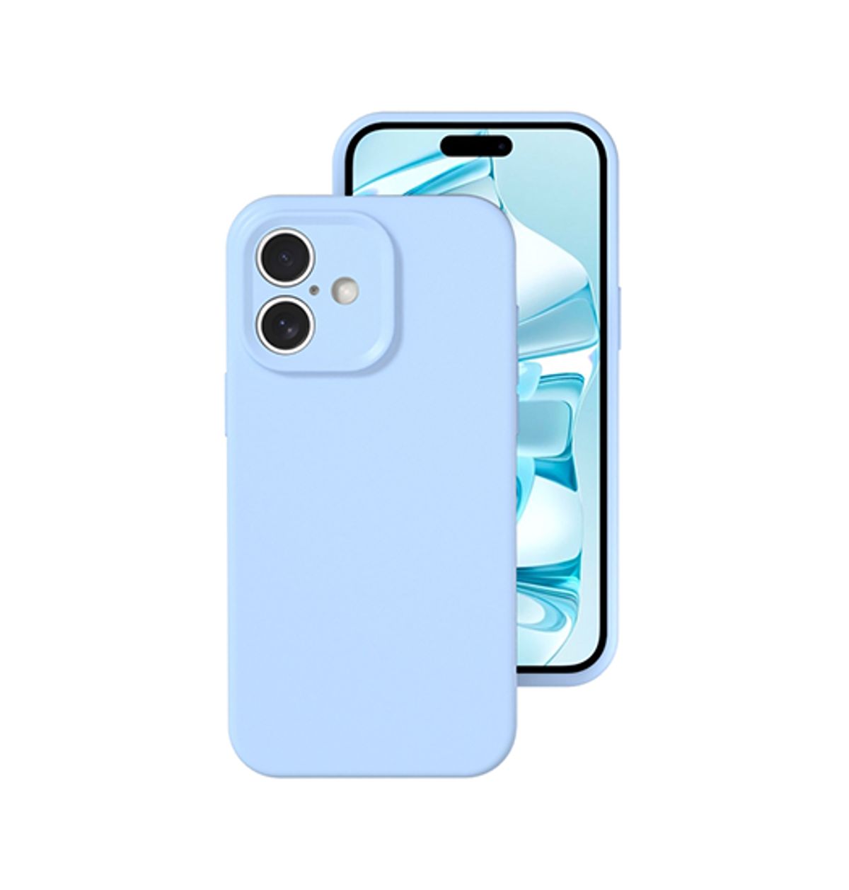 iPhone 16 Plus - Deluxe&trade; Jelly Silikone Cover - Sky Blue