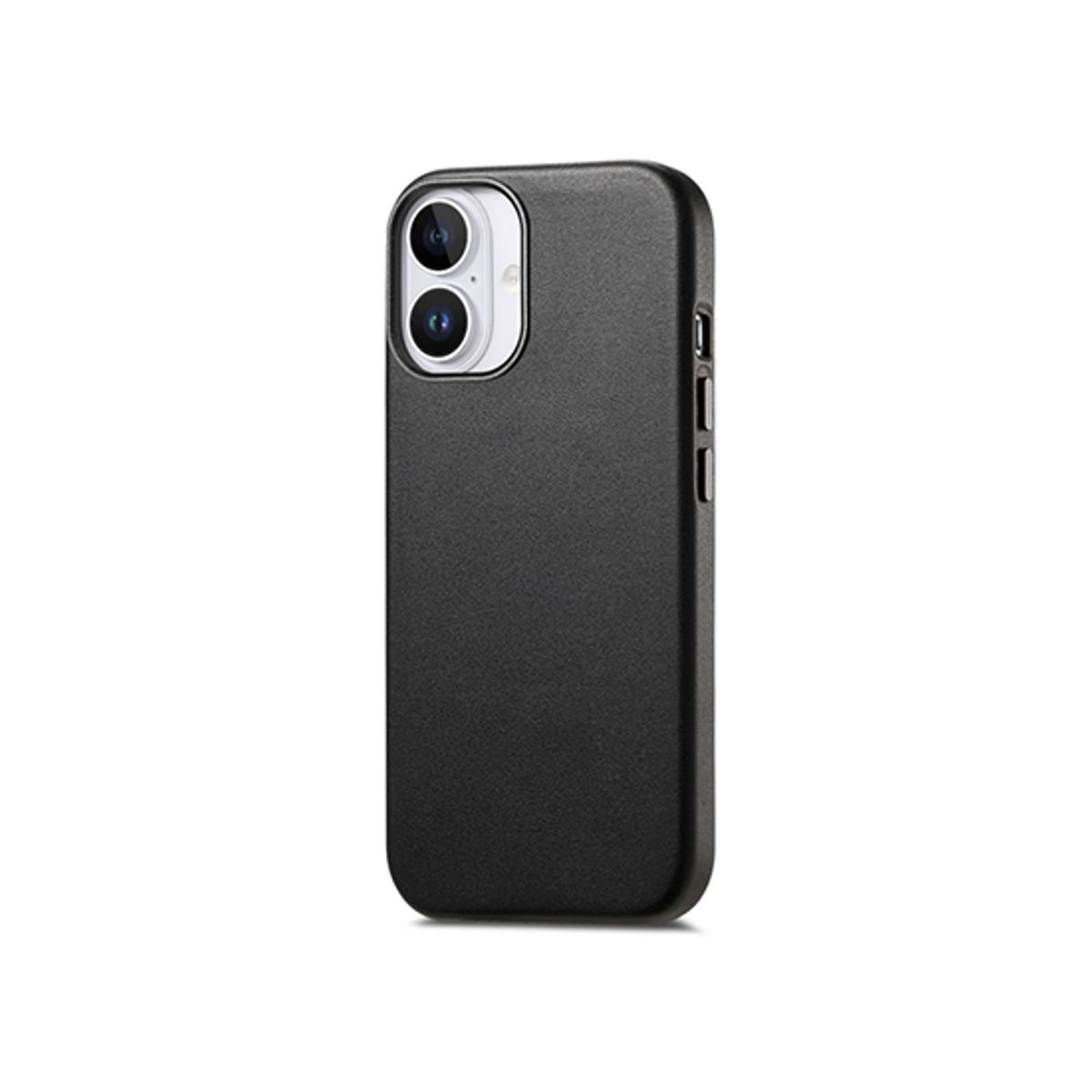 iPhone 16 Plus - DeLX® Læder Cover - MagSafe Kompatibel - Sort