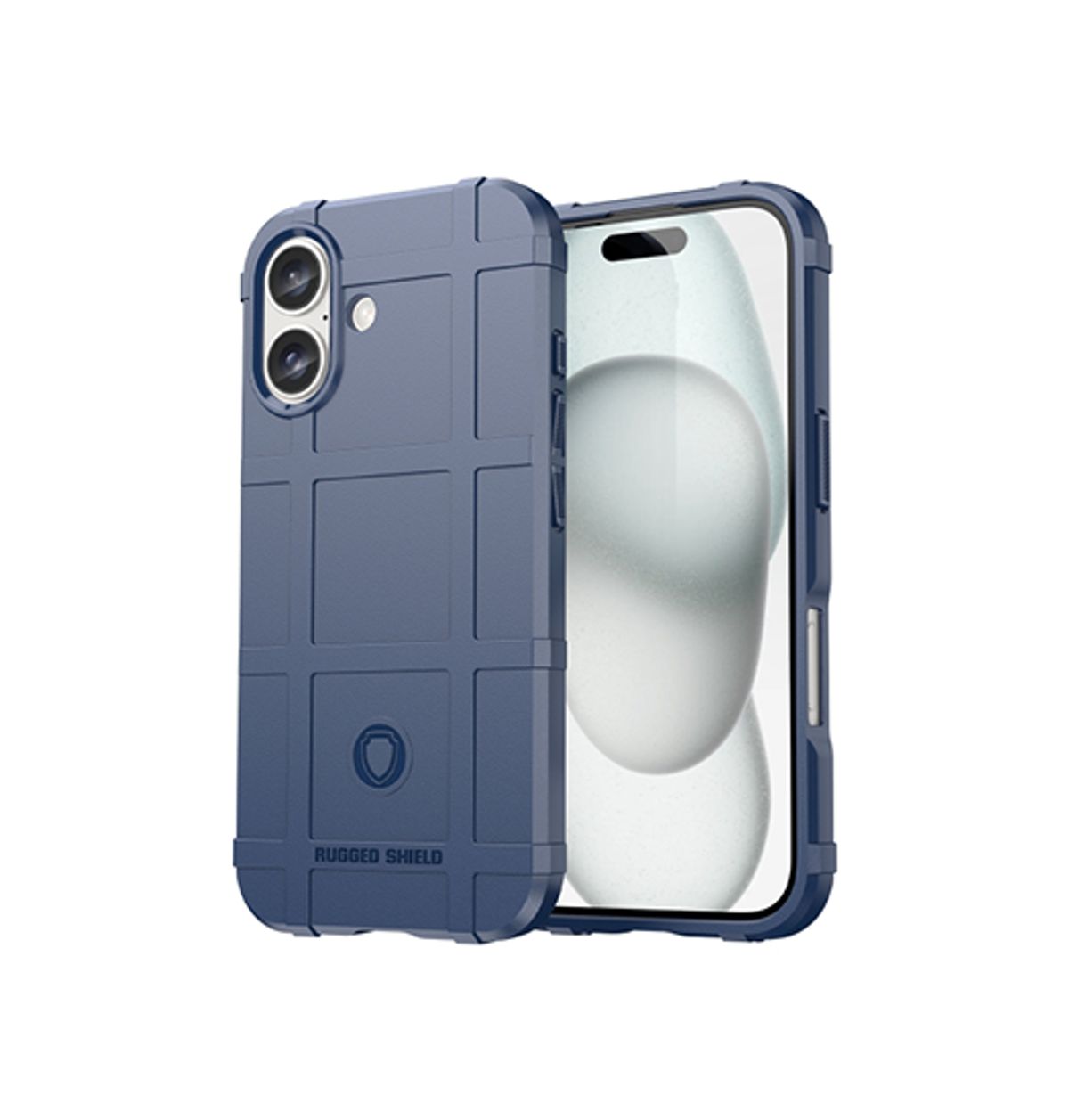 iPhone 16 Plus - RUGGED SHIELD&trade; Stødsikkert Håndværker Cover - Navy