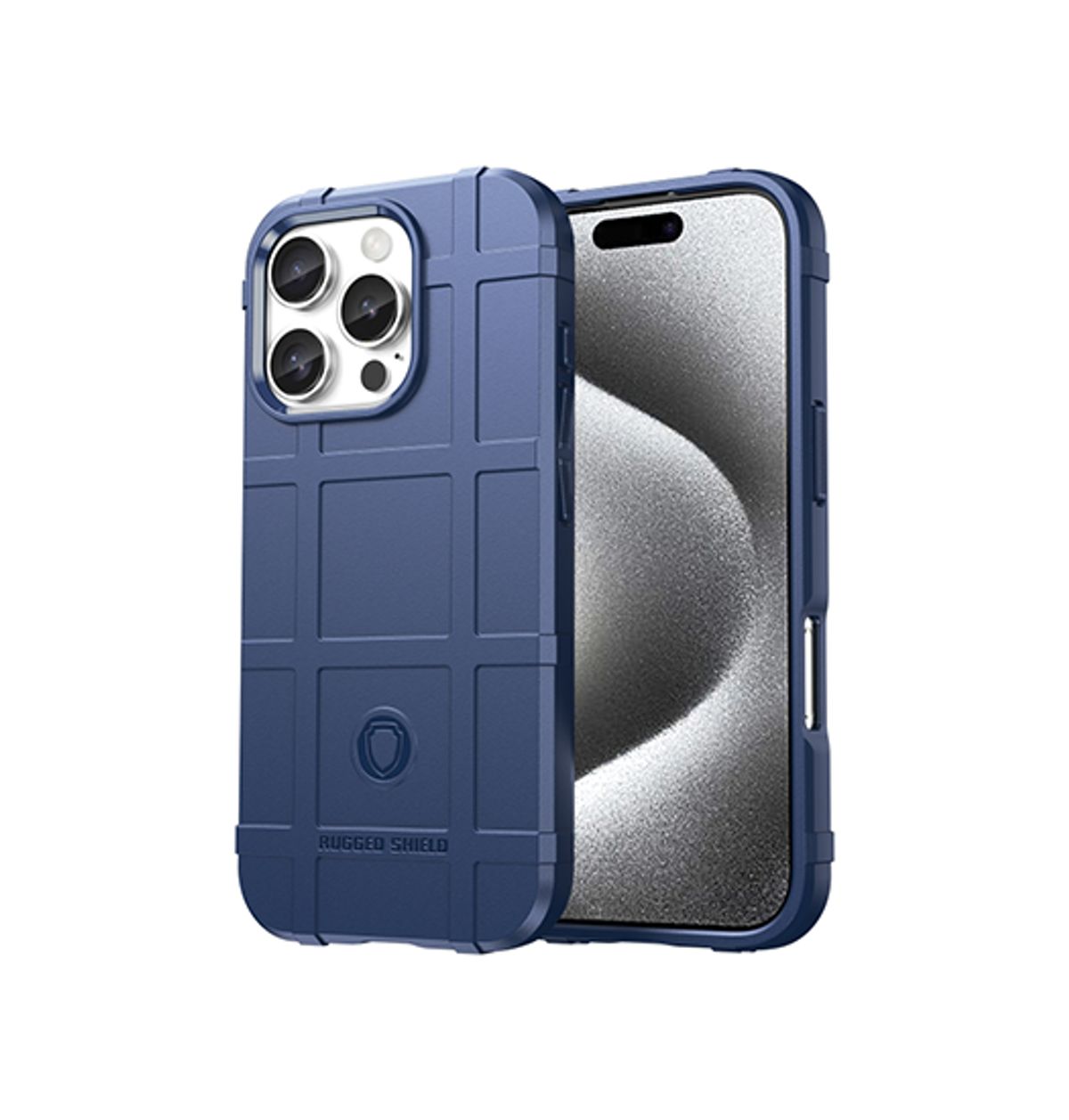 iPhone 16 Pro Max - RUGGED SHIELD&trade; Stødsikkert Håndværker Cover - Navy