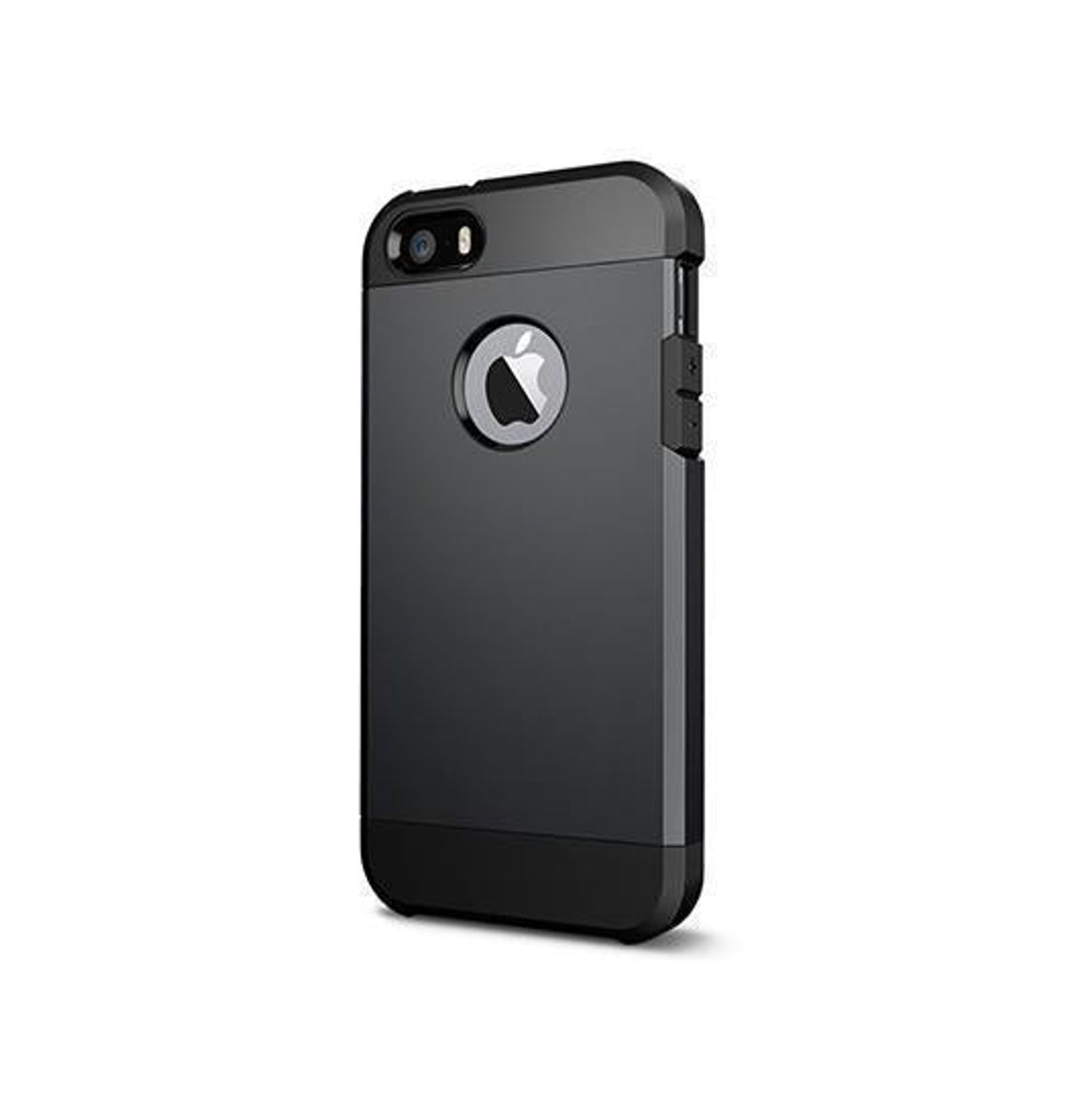 iPhone 5/5s/SE - REALIKE Hybrid Håndværker Cover - Sort