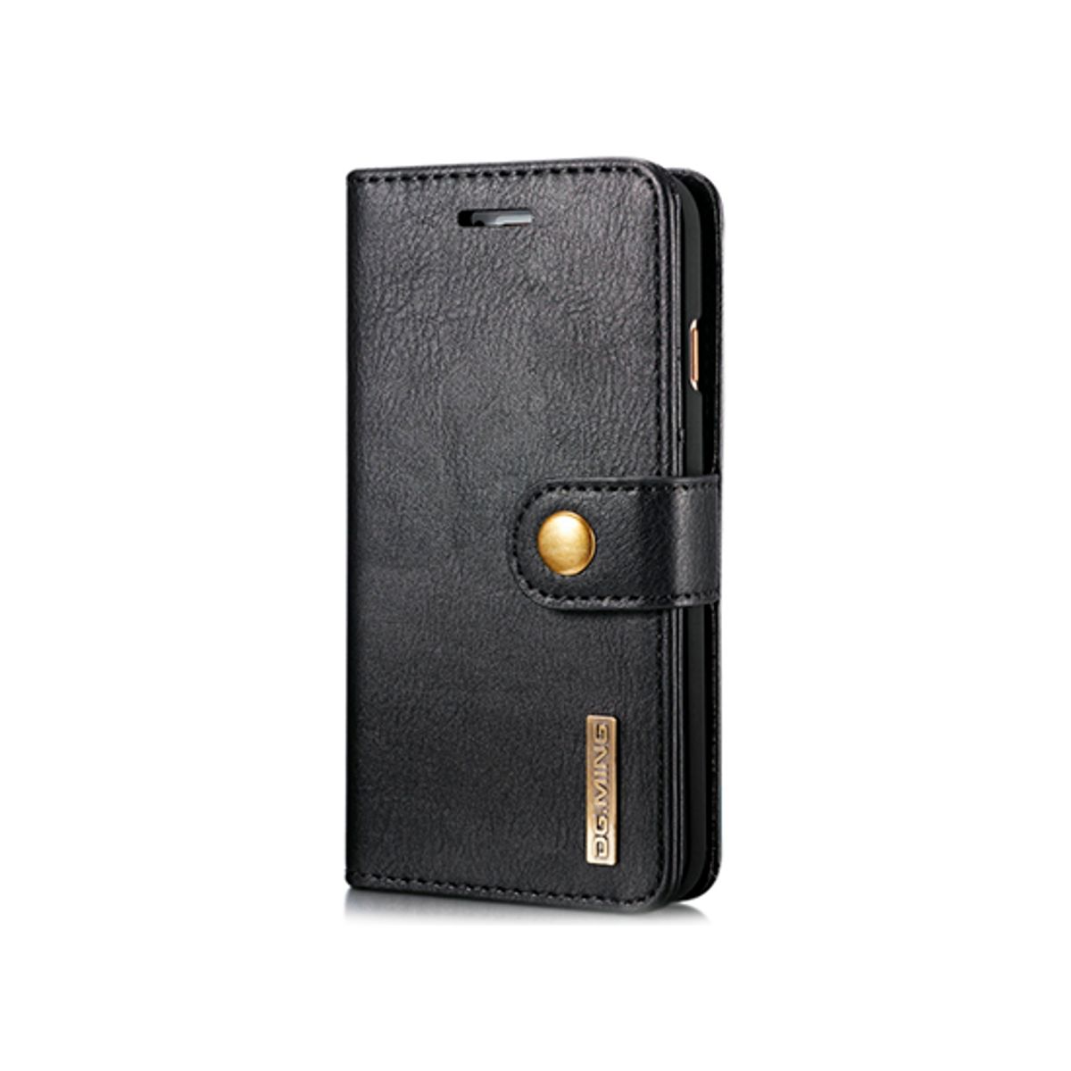 iPhone 6/6s - DG.MING&trade; Vintage 2-In-1 Læder Etui M. Cover - Sort