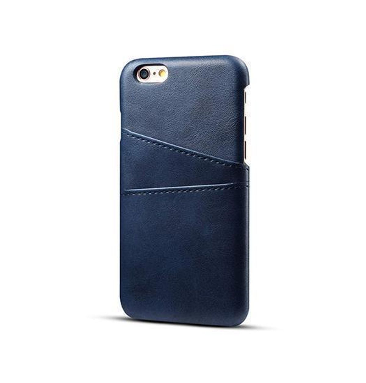 iPhone 6/6s - NX Design Læder Cover M. Kortholder - Blå