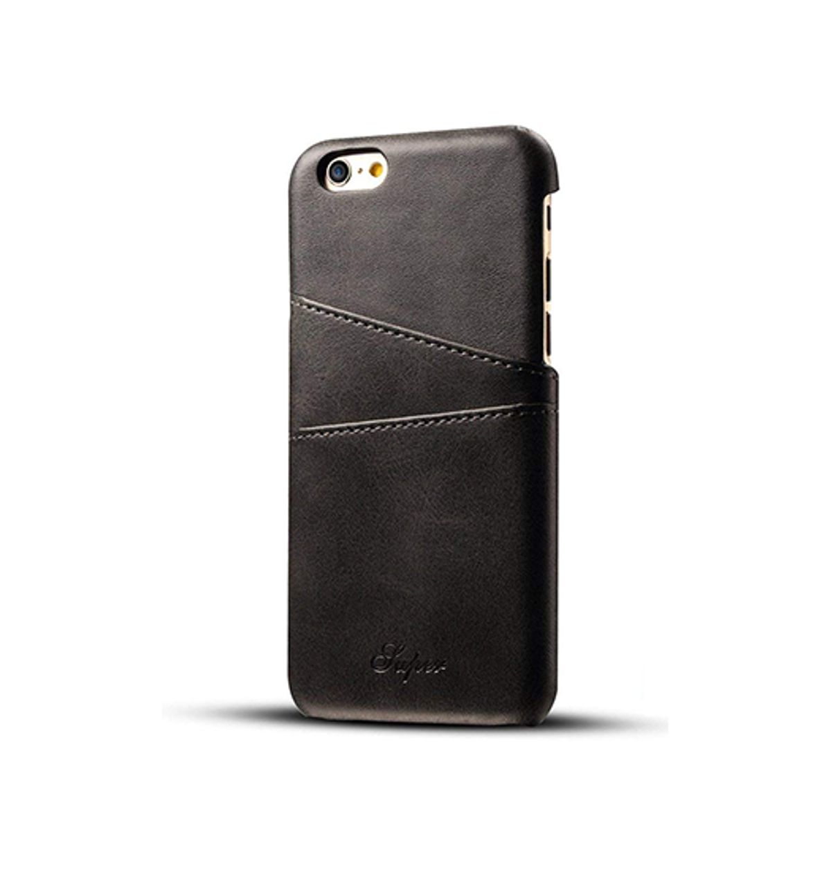 iPhone 6/6s - NX Design Læder Cover M. Kortholder - Sort