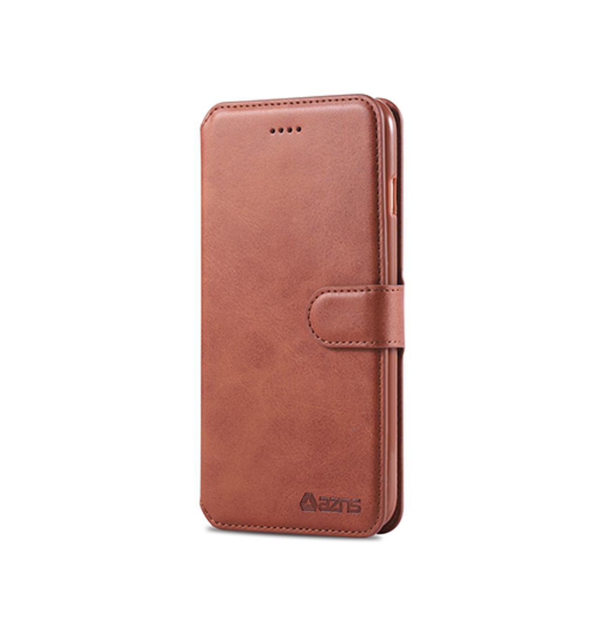 iPhone 6/6s Plus - AZNS&trade; Diary Læder Etui / Taske M. Pung - Brun