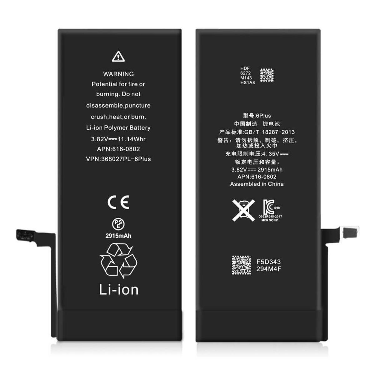 iPhone 6 Plus Batteri - Original Kapacitet - iHero